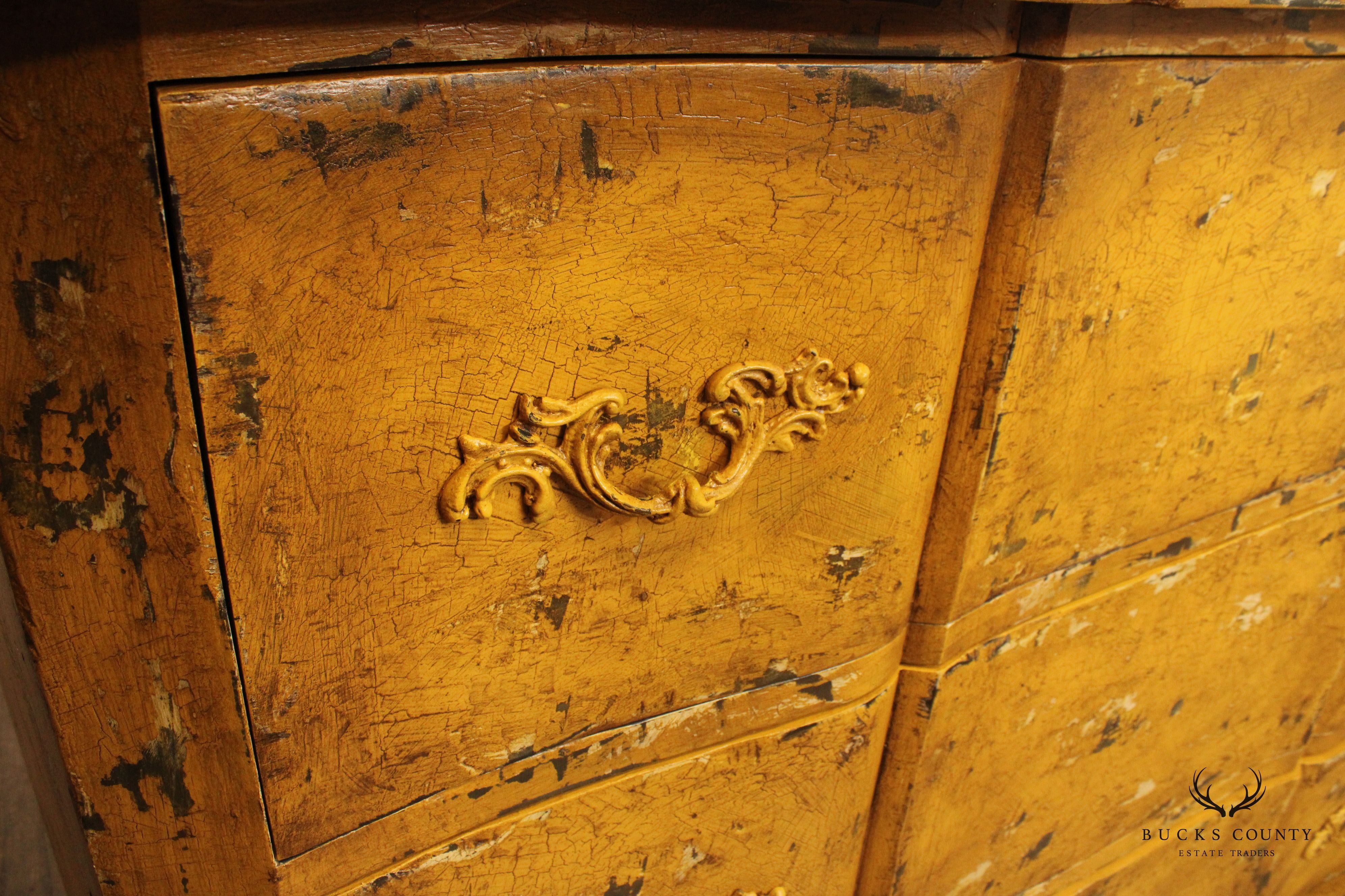 Guild Master Large Distressed Painted Three-Drawer 'Duchess Chest'