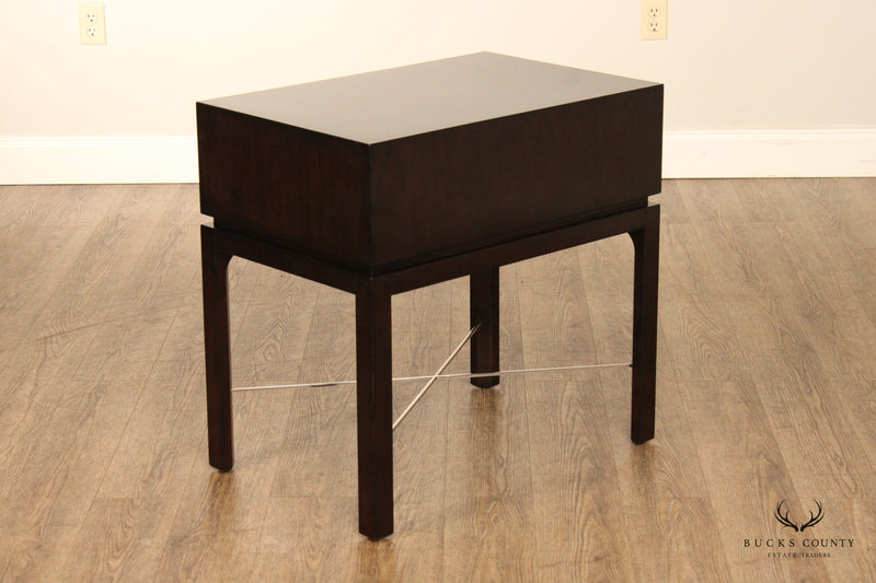 Theodore Alexander Contemporary 'Gold Leaf' One-Drawer Side Table