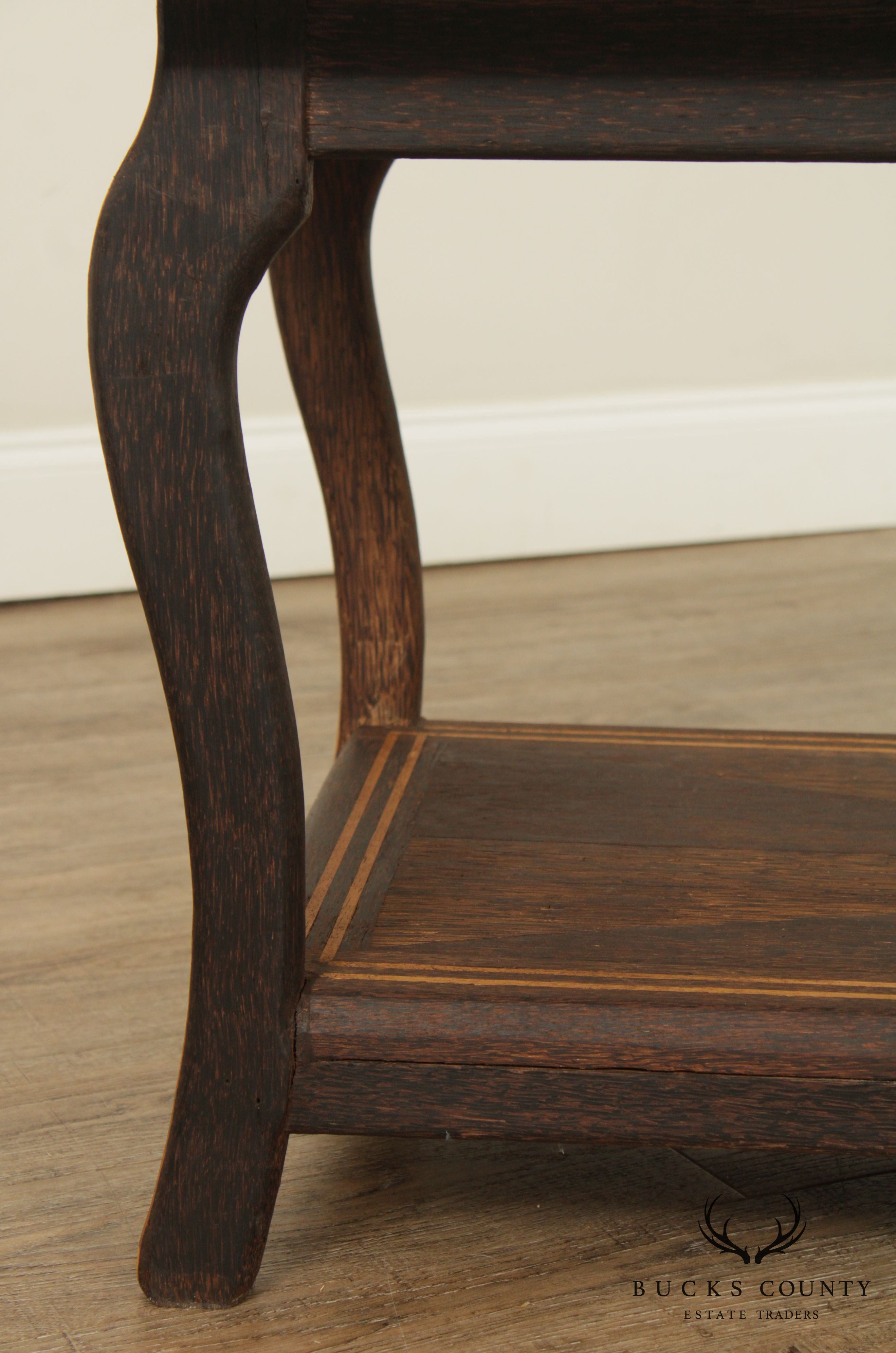 Mid Century Art Deco Style  Mirror Top inlaid Coffee Table