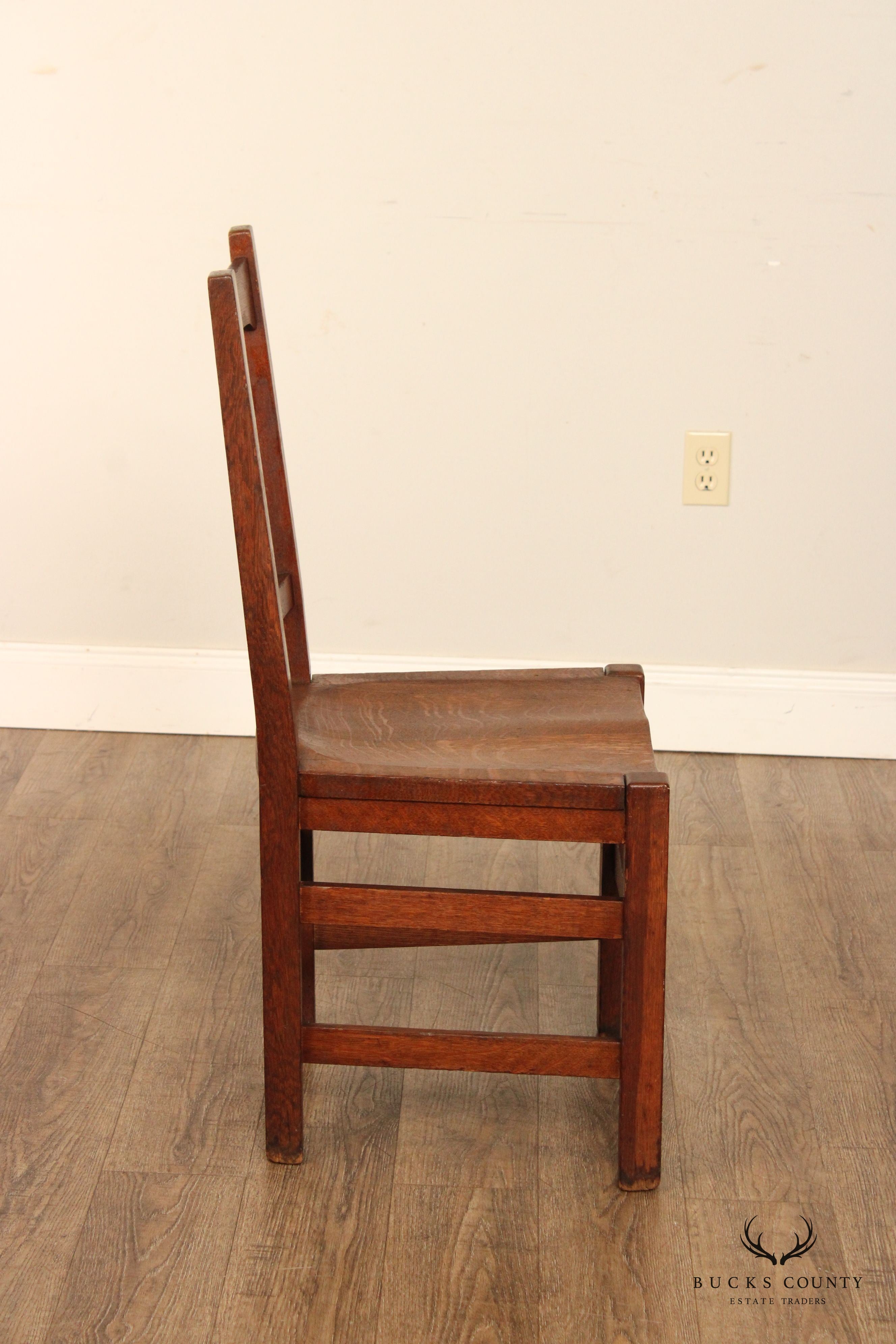 Stickley Brothers Quaint Furniture Mission Oak Side Chair
