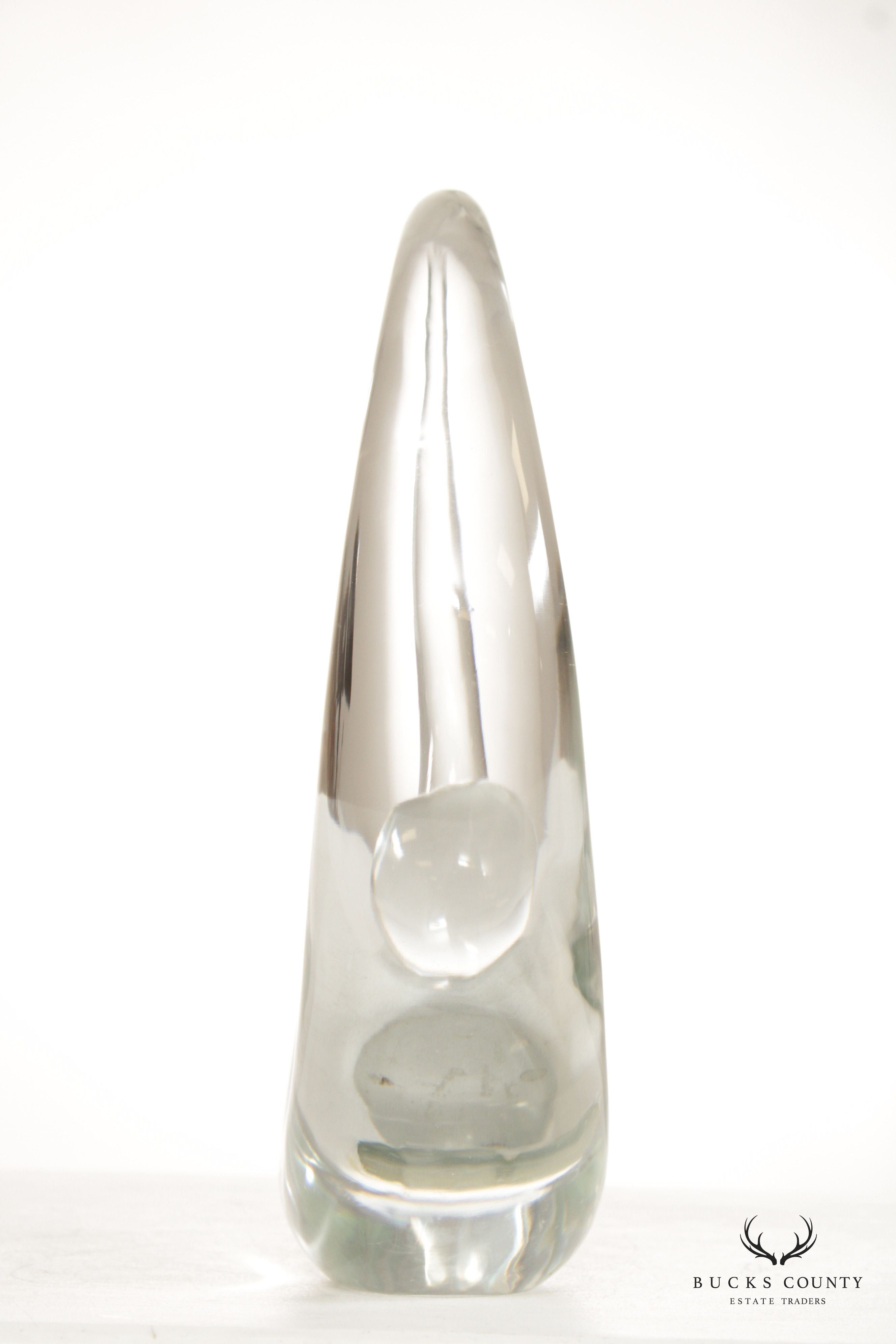 Pino Signoretto Free Form Clear Glass Sculpture