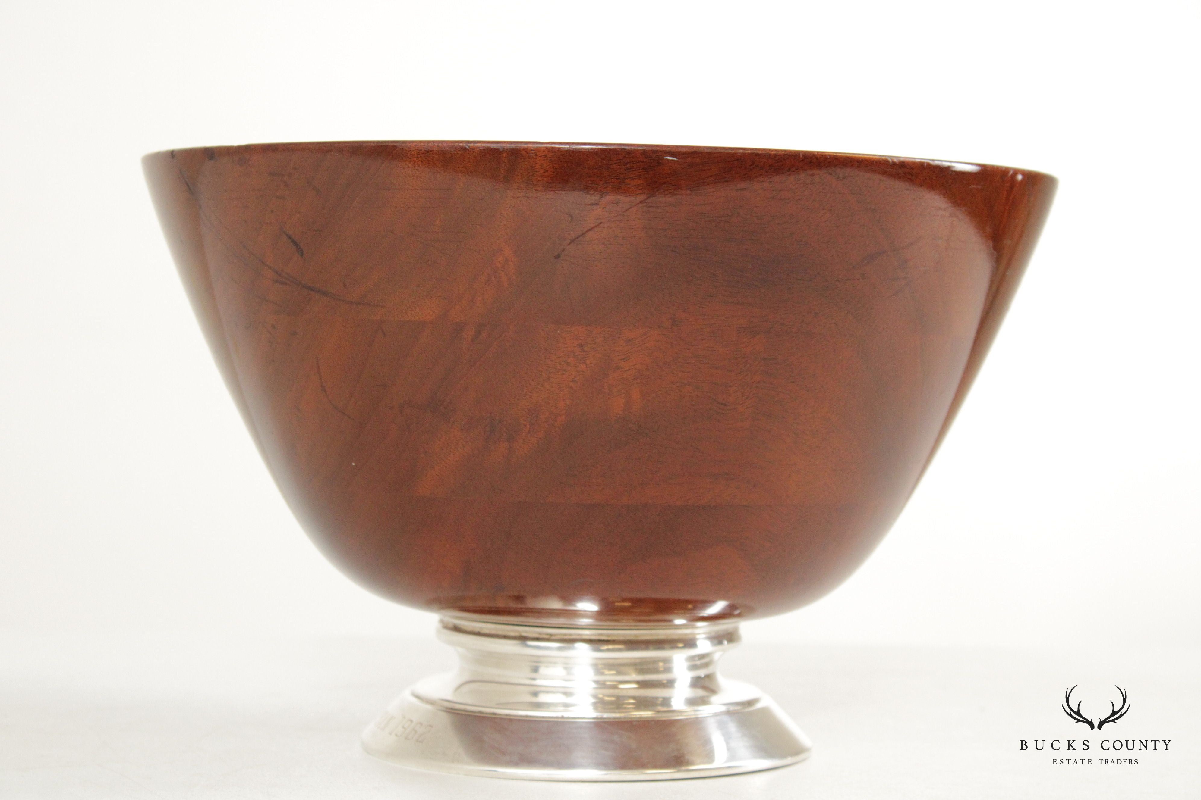 Baltimore Clippers Mahogany And Sterling Silver Ice Hockey Trophy