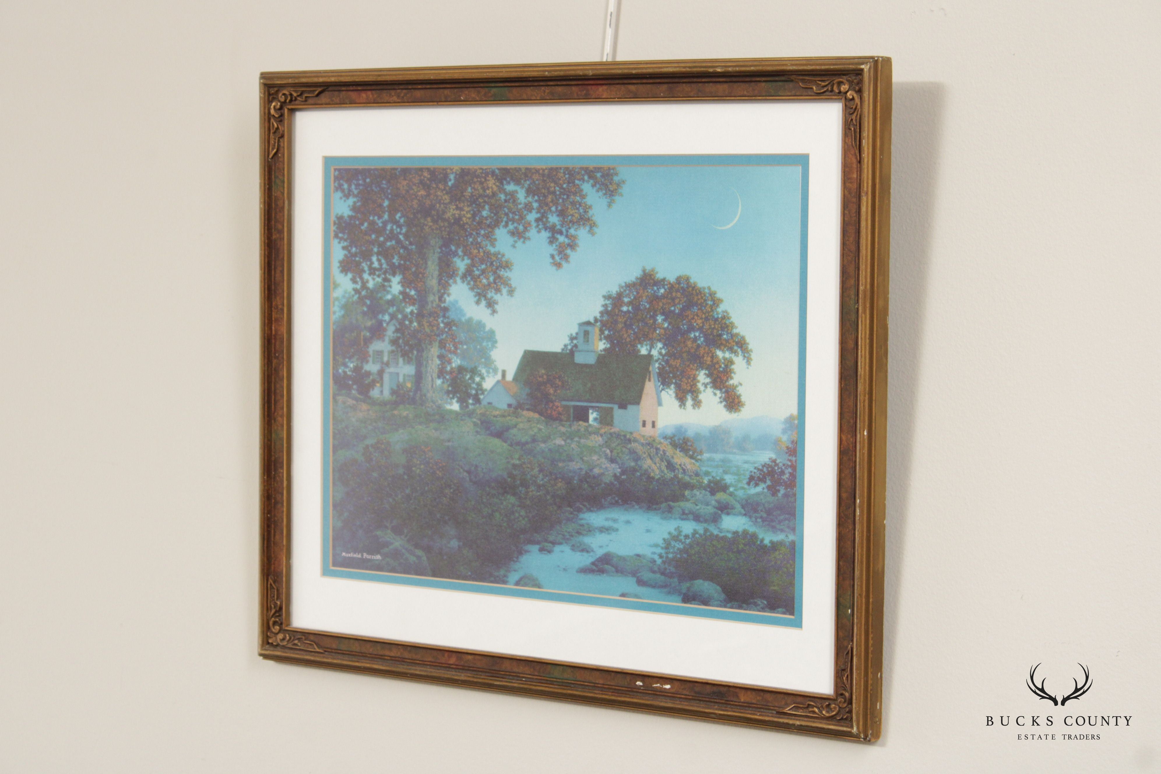 Maxfield Parrish Framed 'New Moon' Giclee Print