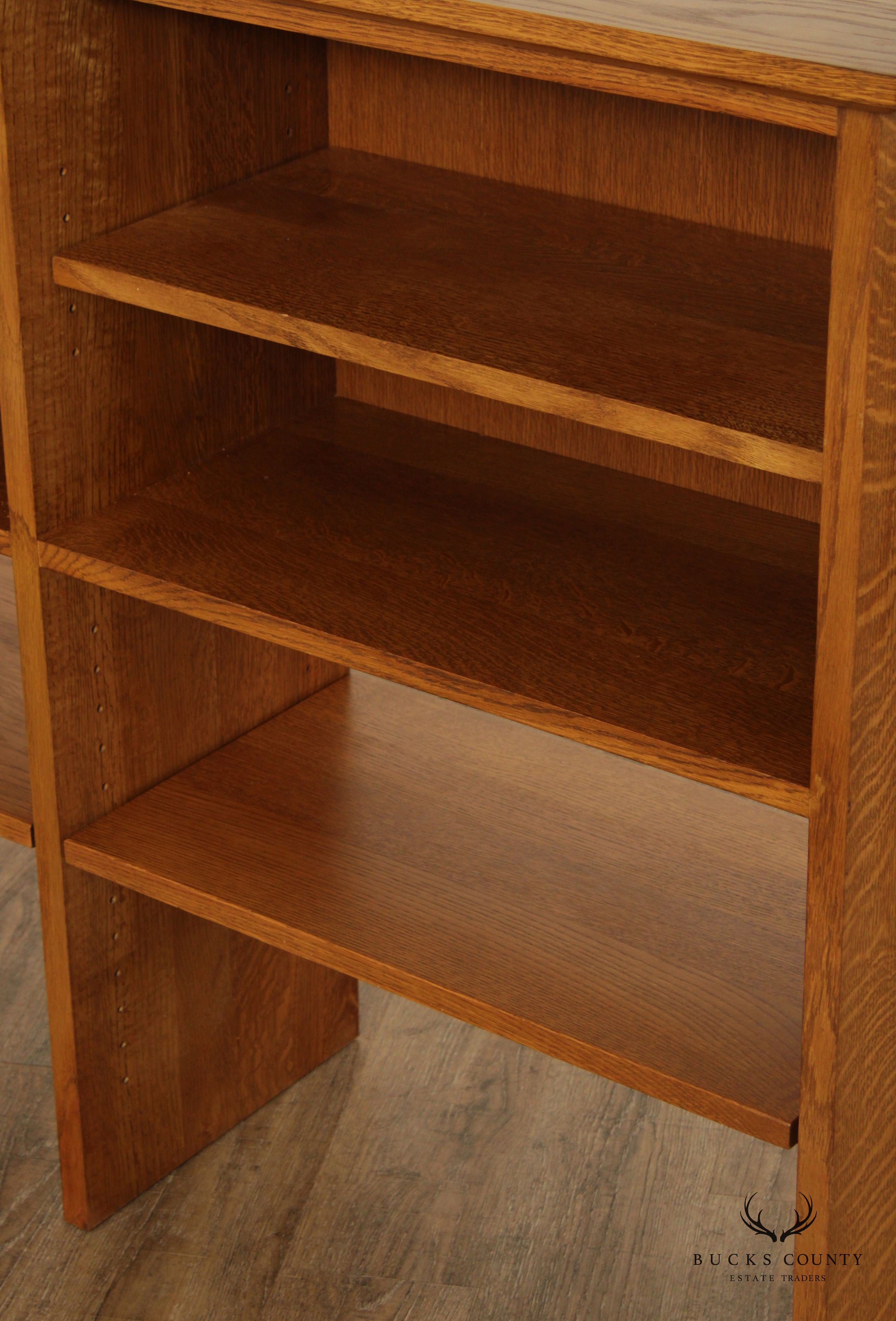 Stickley Mission Collection Oak Bookcase Hutch Top