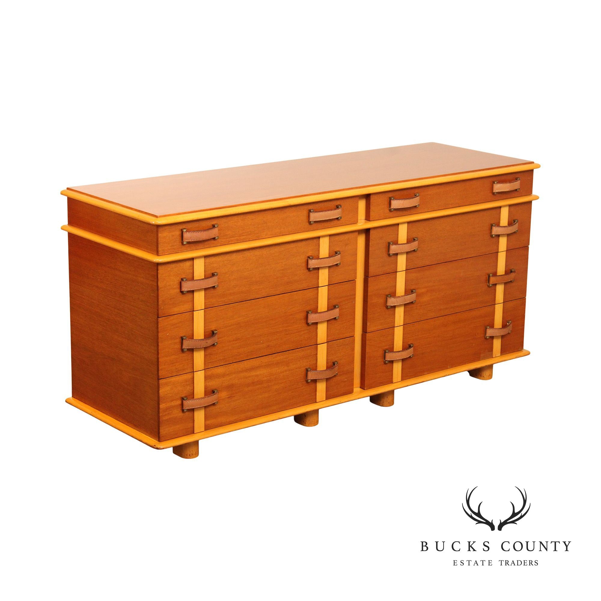 Paul Frankl for Johnson Furniture 'Station Wagon' Long Chest of Drawers