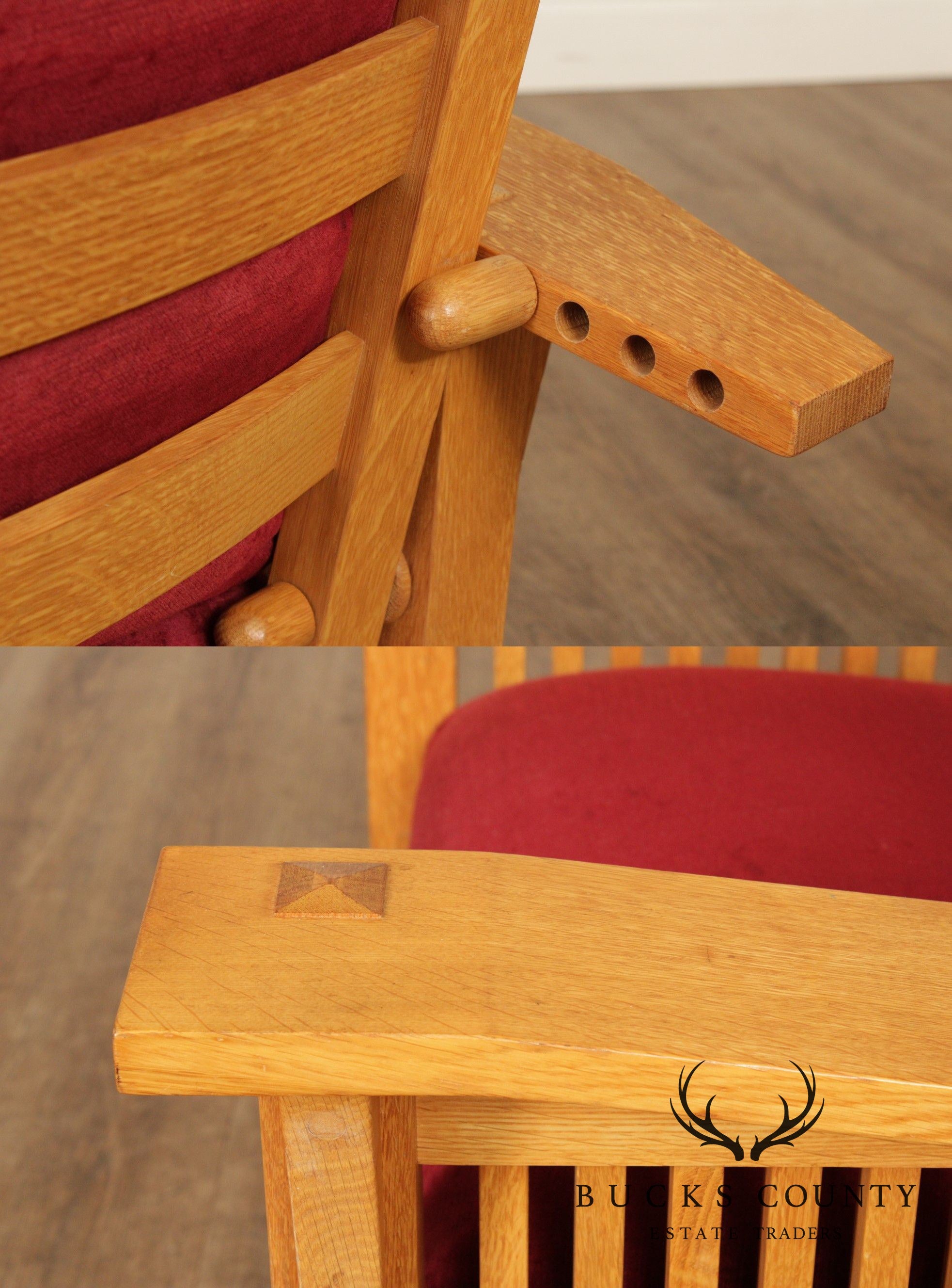 Stickley Mission Collection Natural Oak Morris Chair