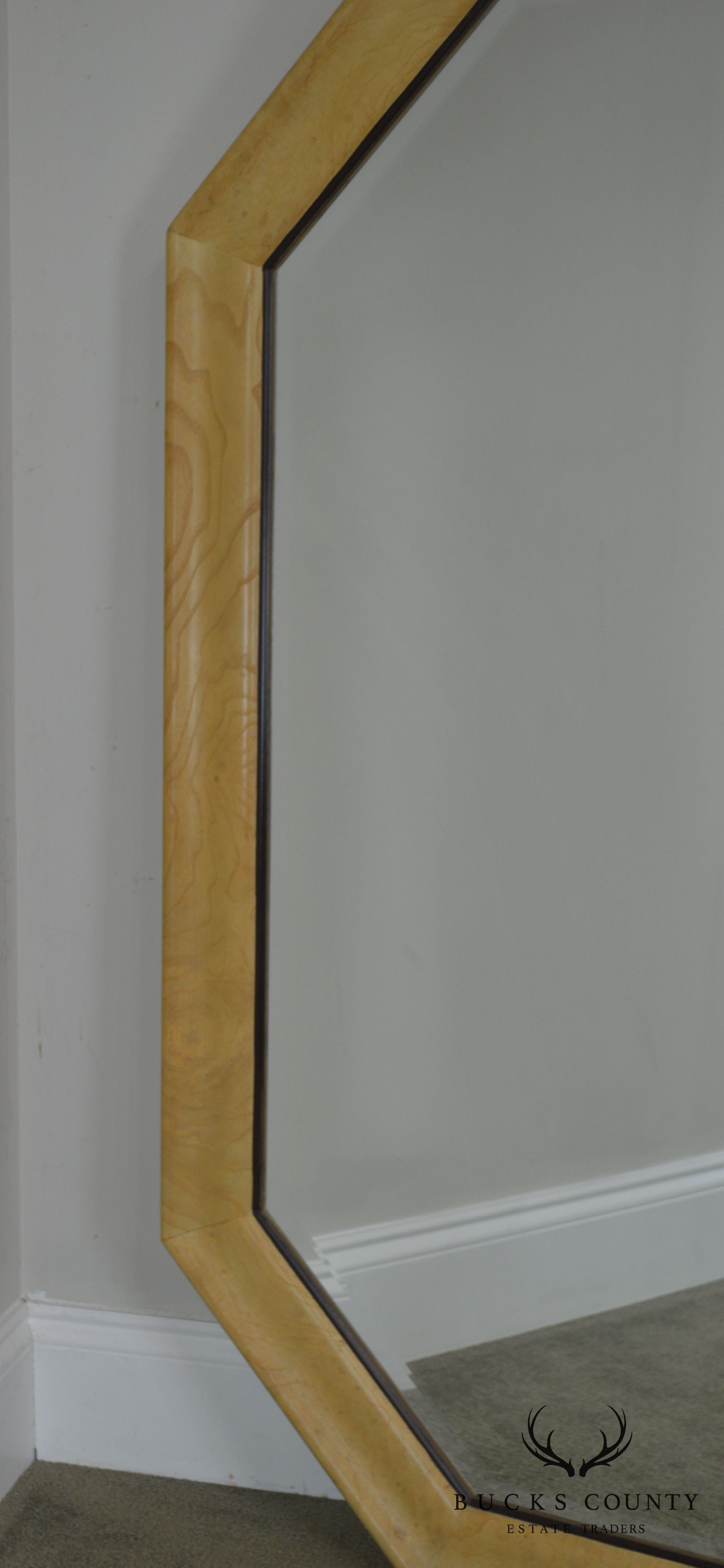 Henredon Scene Two Burl Wood Octagonal Mirror