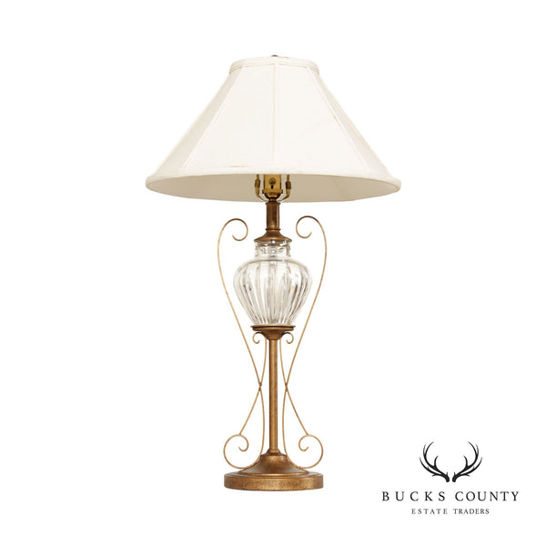 Waterford Cut Crystal and Brass Table Lamp – Bucks County Estate Traders