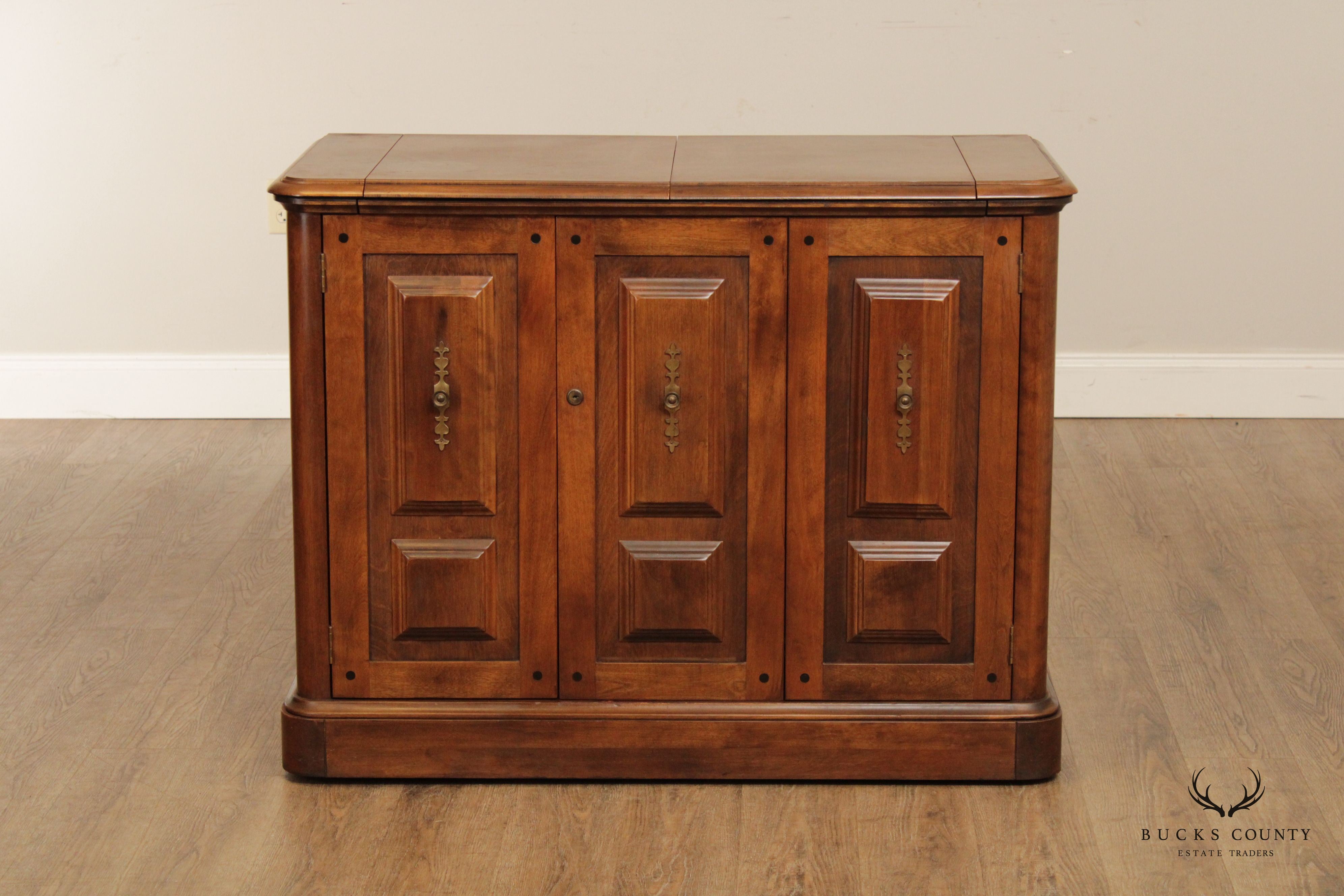 Temple Stuart Vintage Maple Flip-Top Server Bar