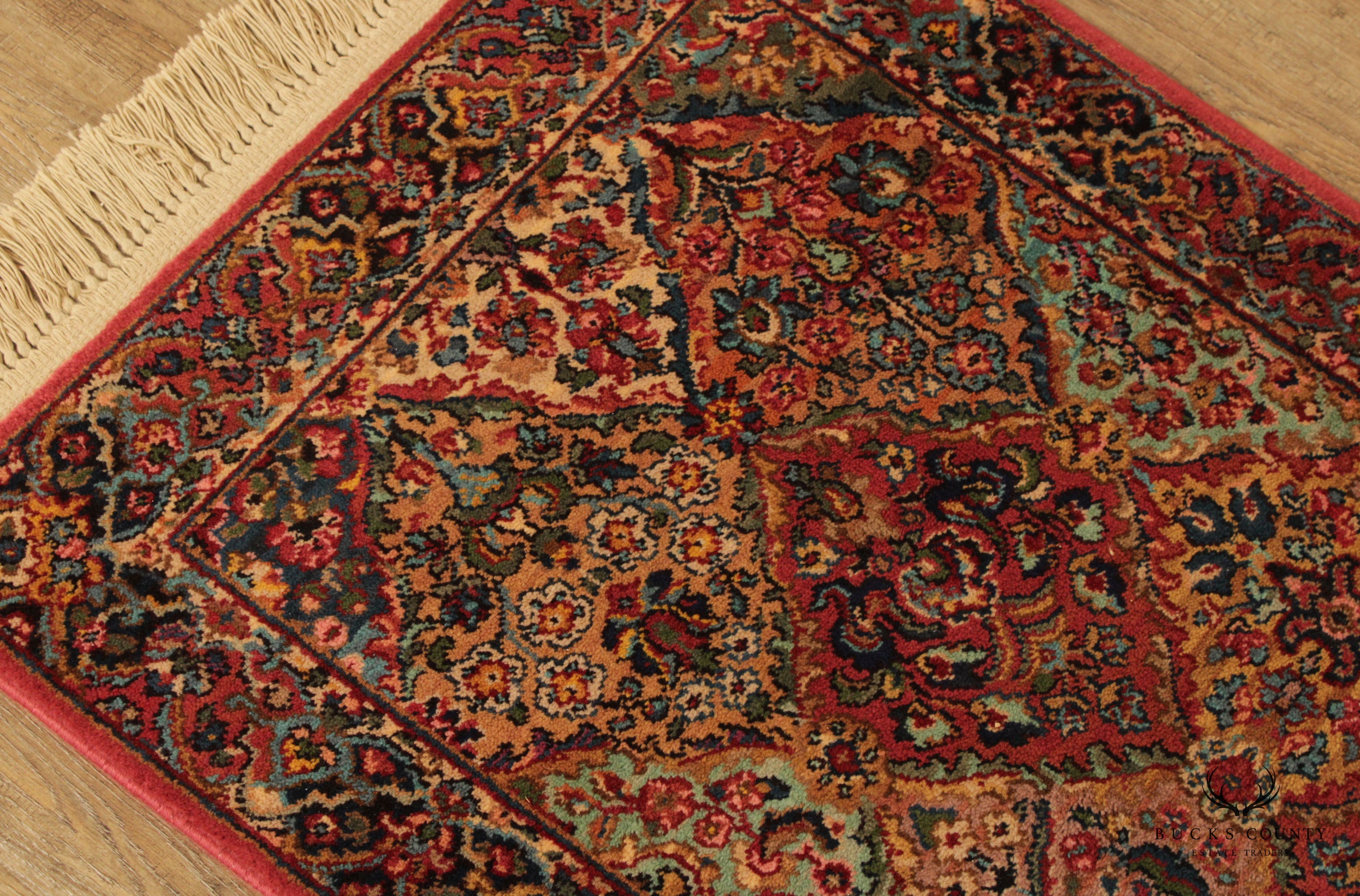 Karastan Vintage Multicolor Panel Kirman Wool Area Rug