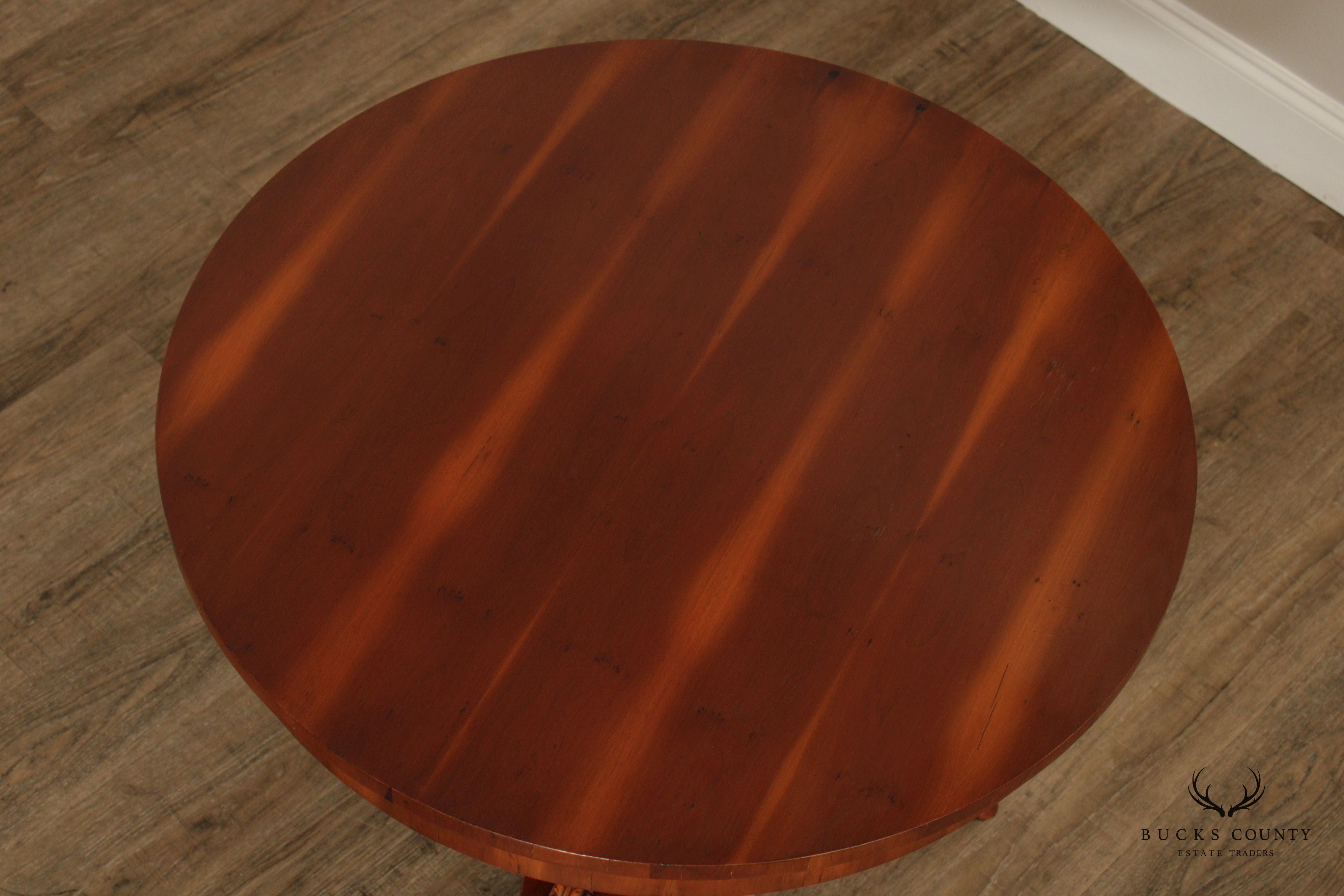 Alfonso Marina Empire Style Round Accent or Center Table