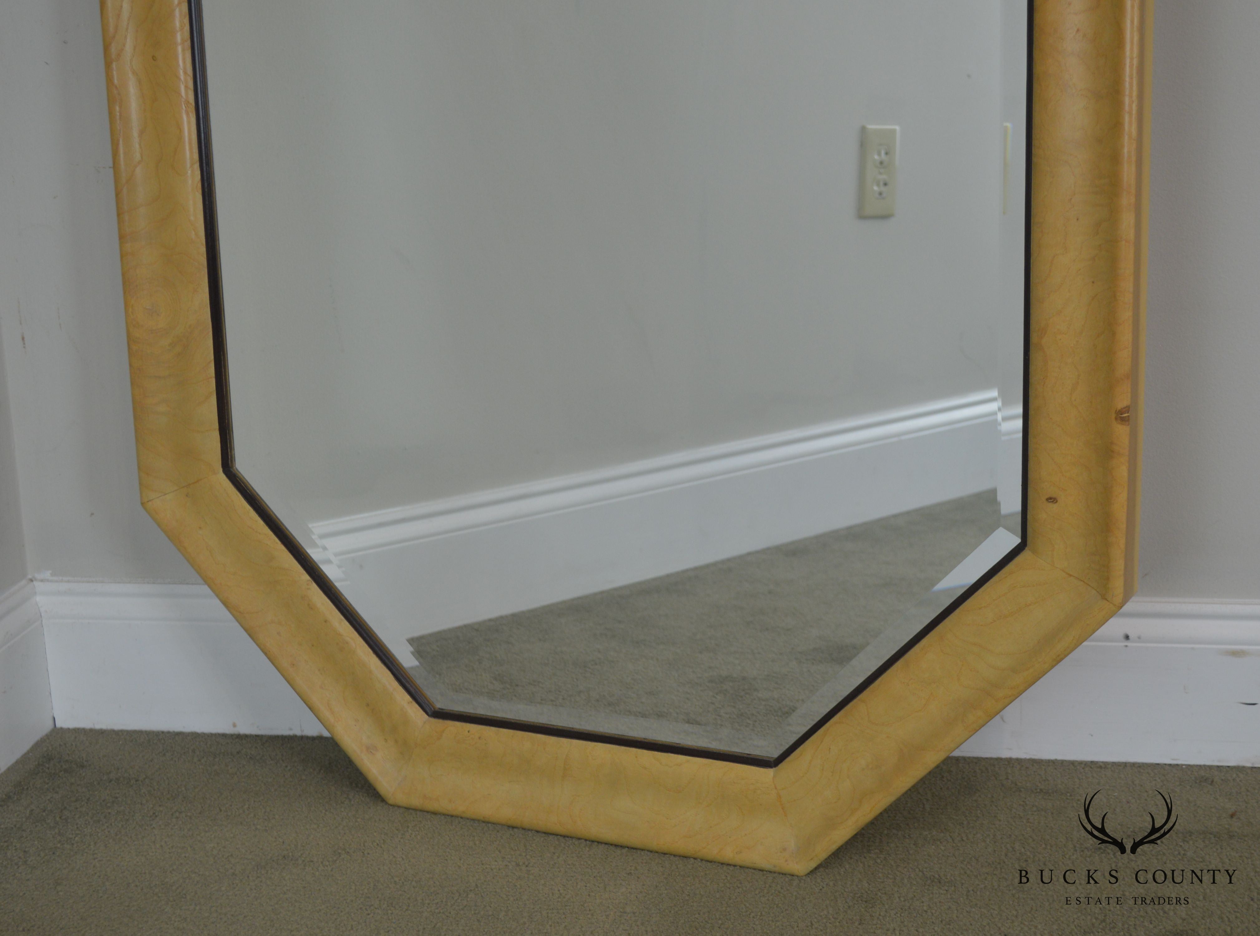 Henredon Scene Two Burl Wood Octagonal Mirror