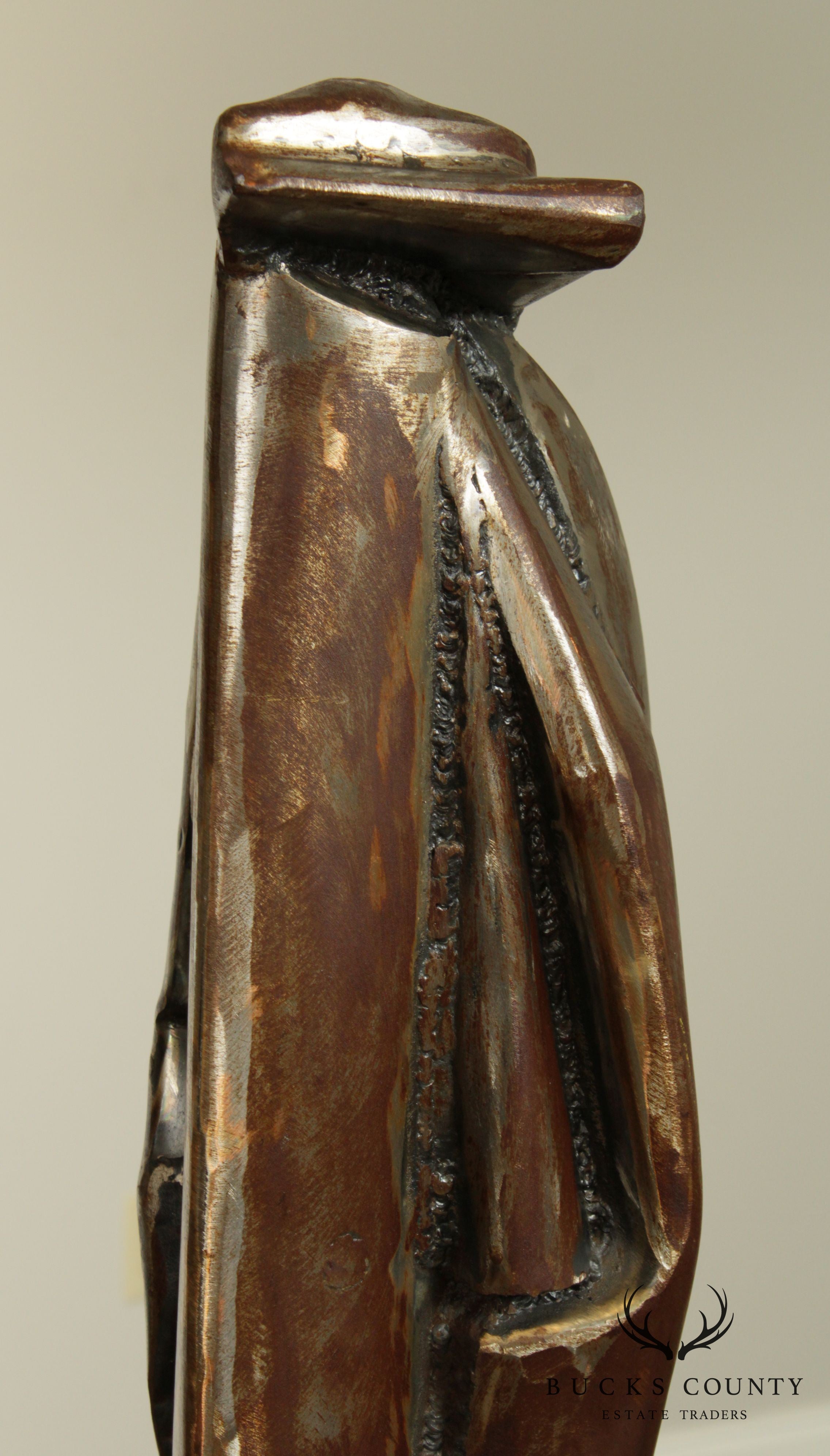 Large Postmodern Abstract Steel Metal Sculpture