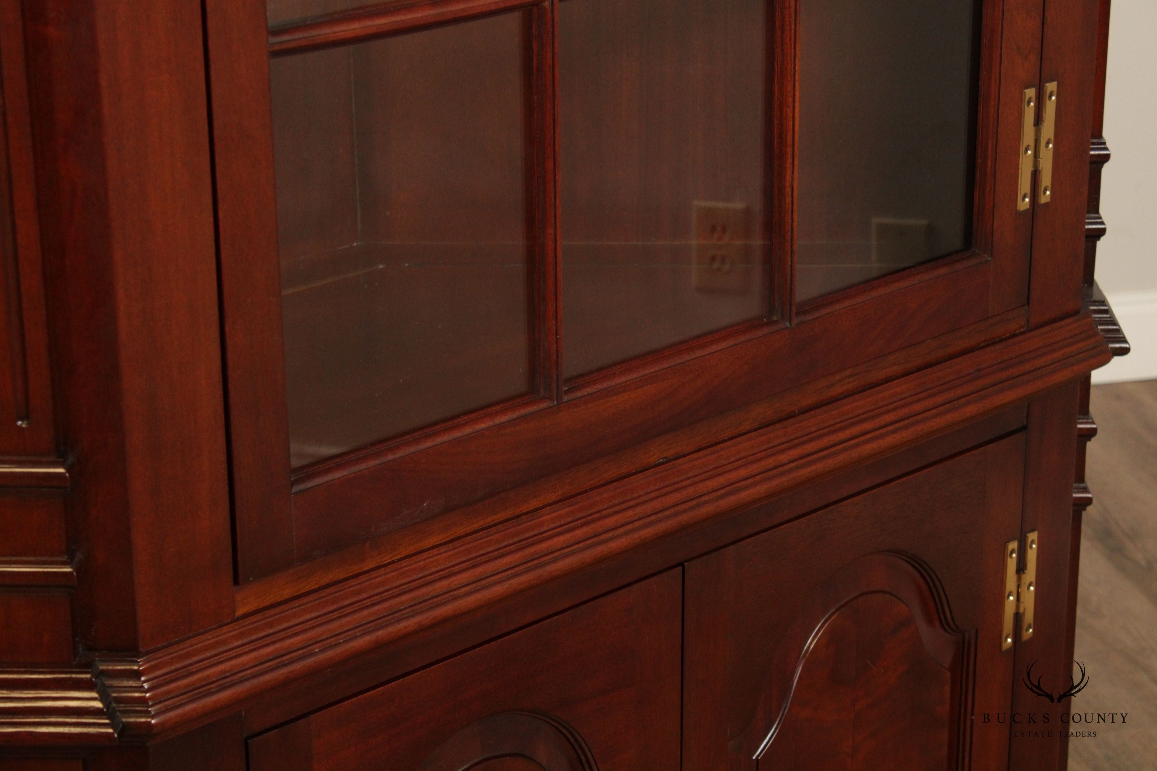 Councill Chippendale Style Mahogany Corner Cabinet