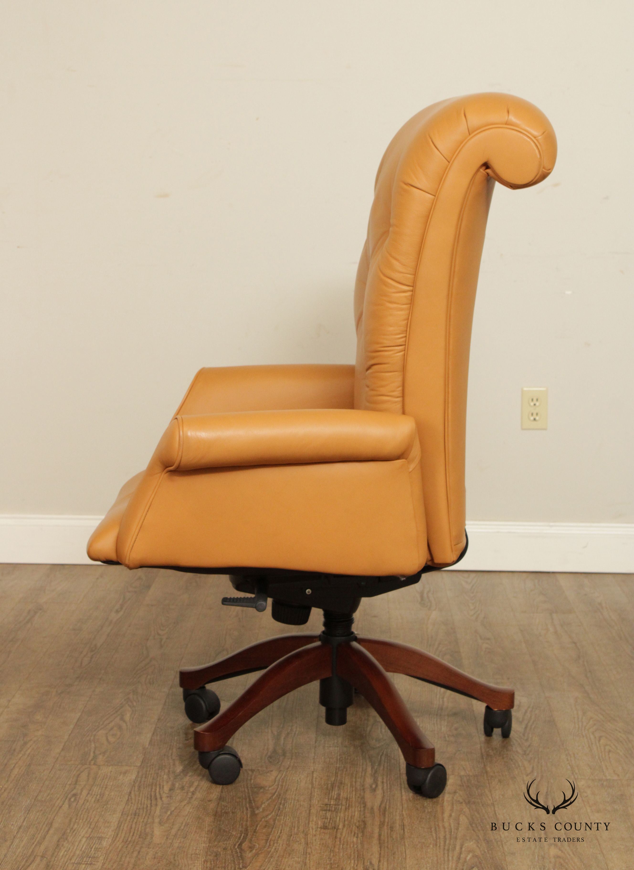 Leathercraft Tufted Leather Executive Office Armchair (E)