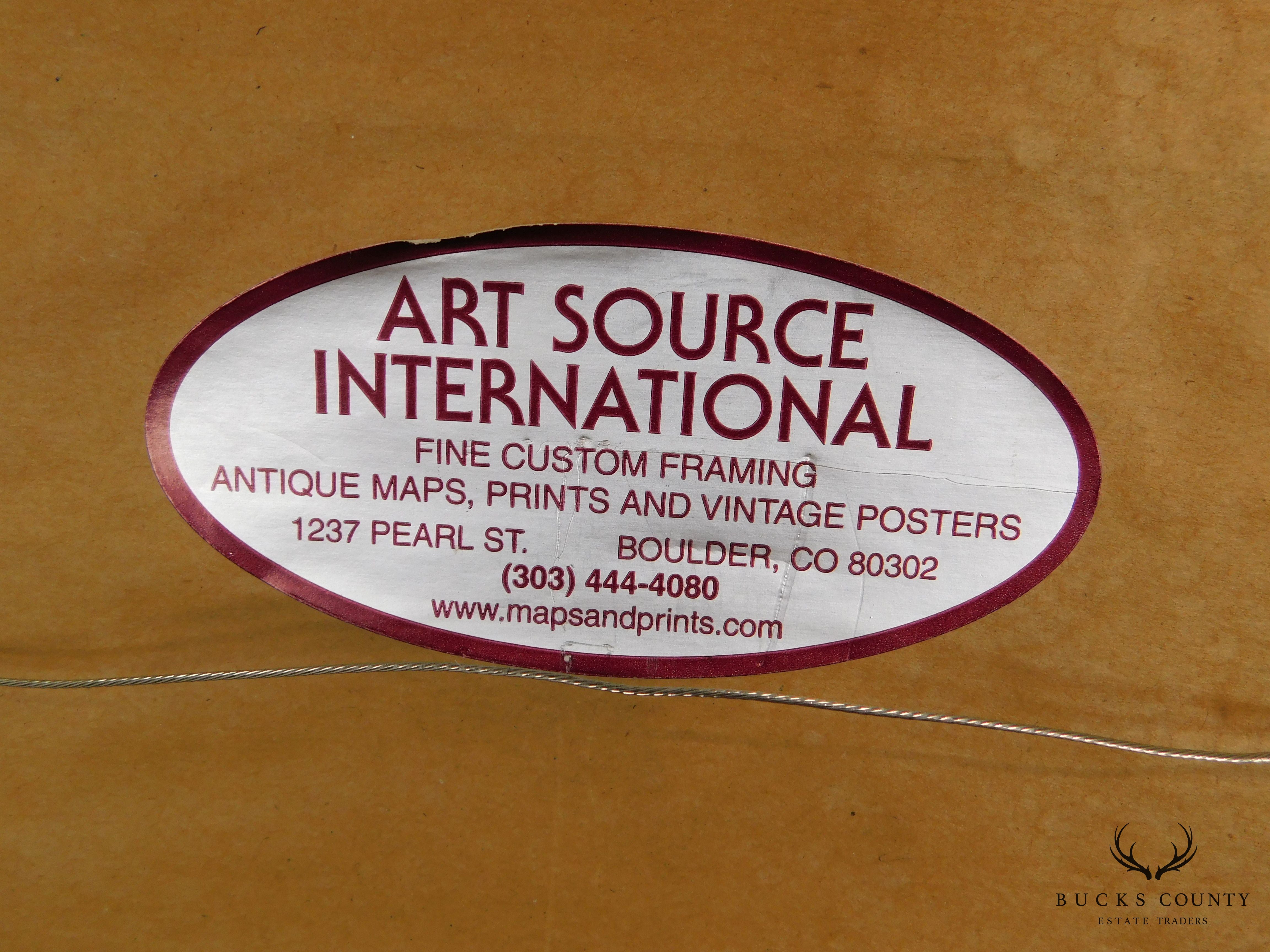 Framed Reproduction "Savon Palmolive" 1920's Advertisement by Vilá Paris