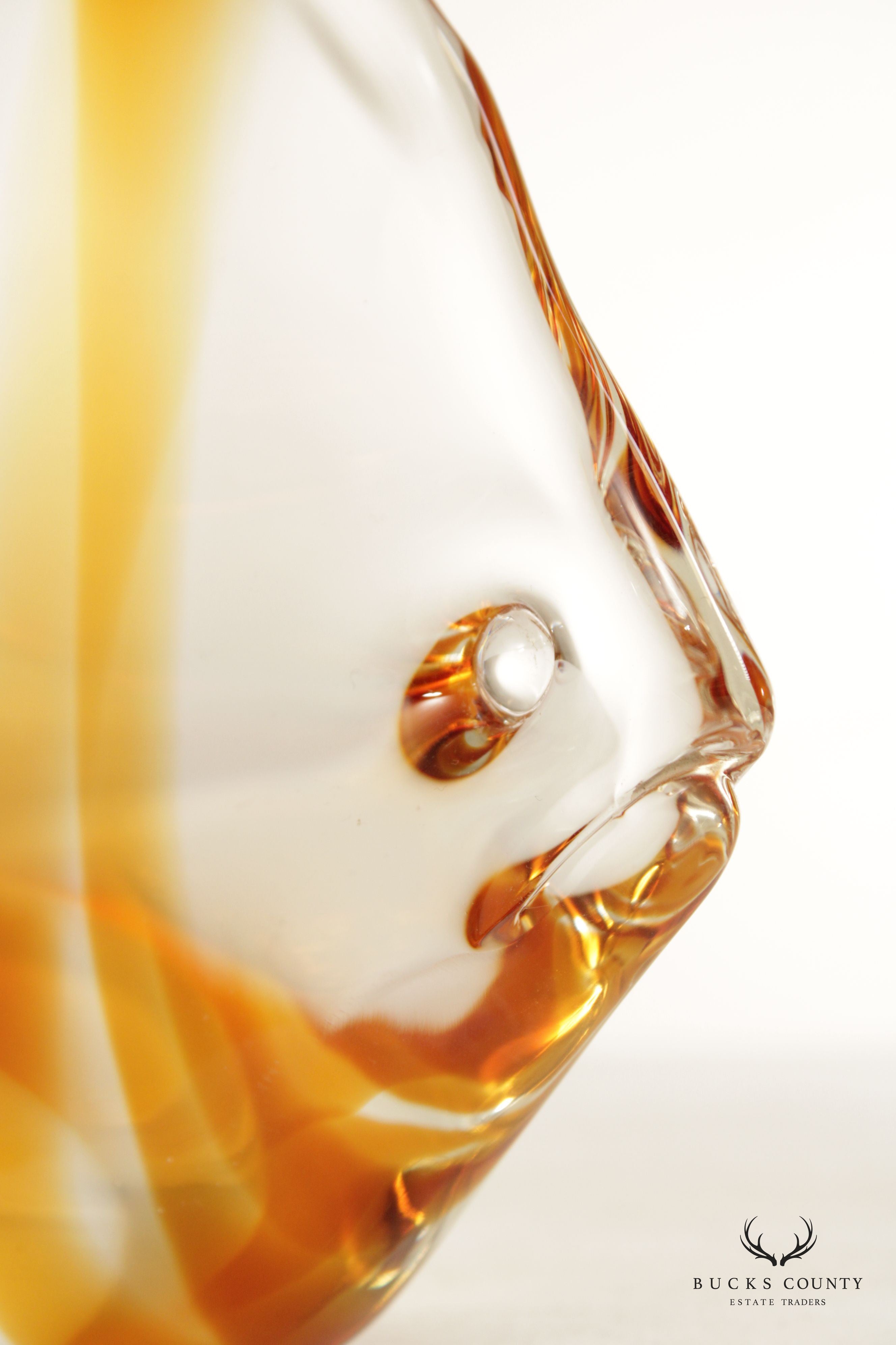Murano Style Glass Butterfly Fish