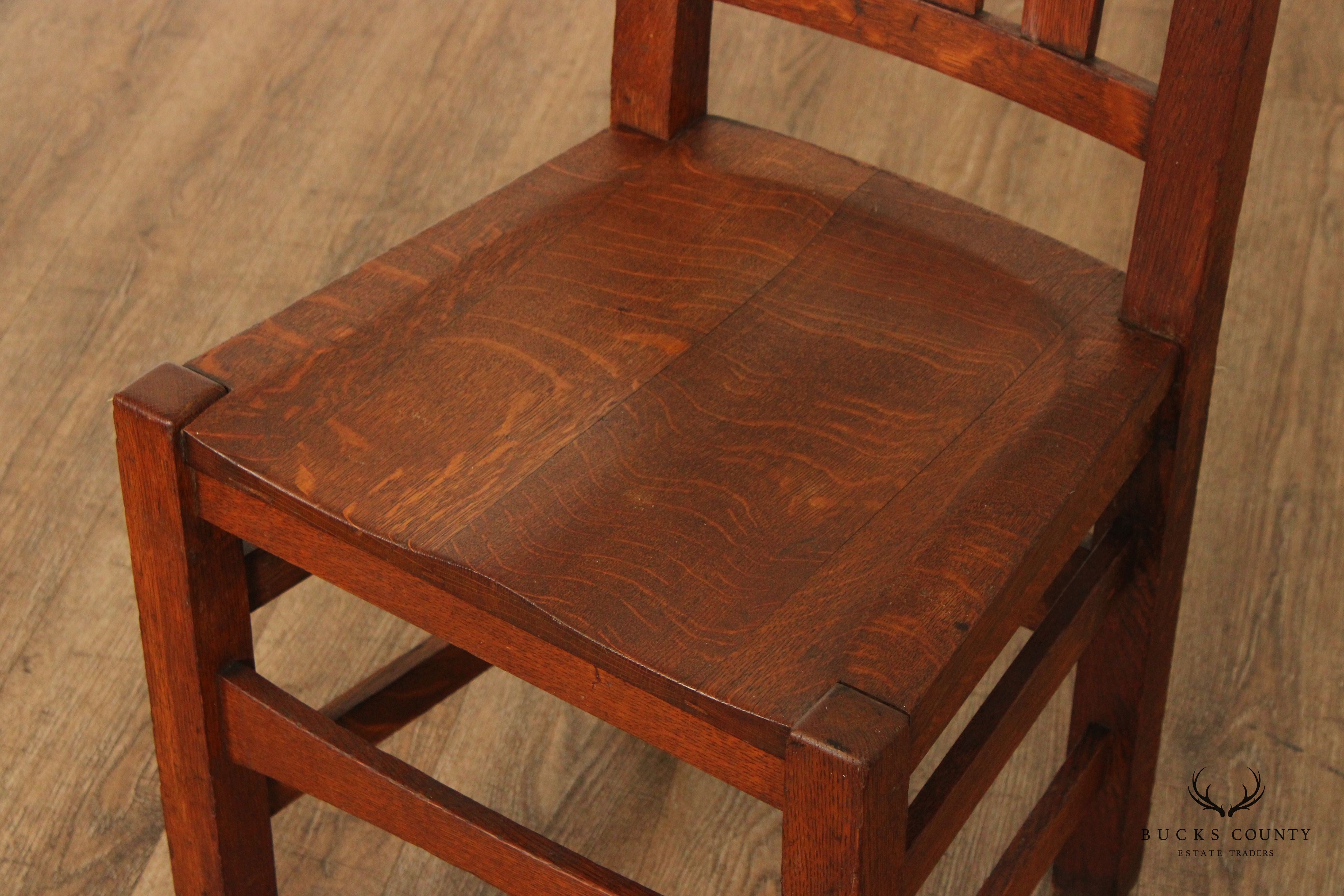 Stickley Brothers Quaint Furniture Mission Oak Side Chair