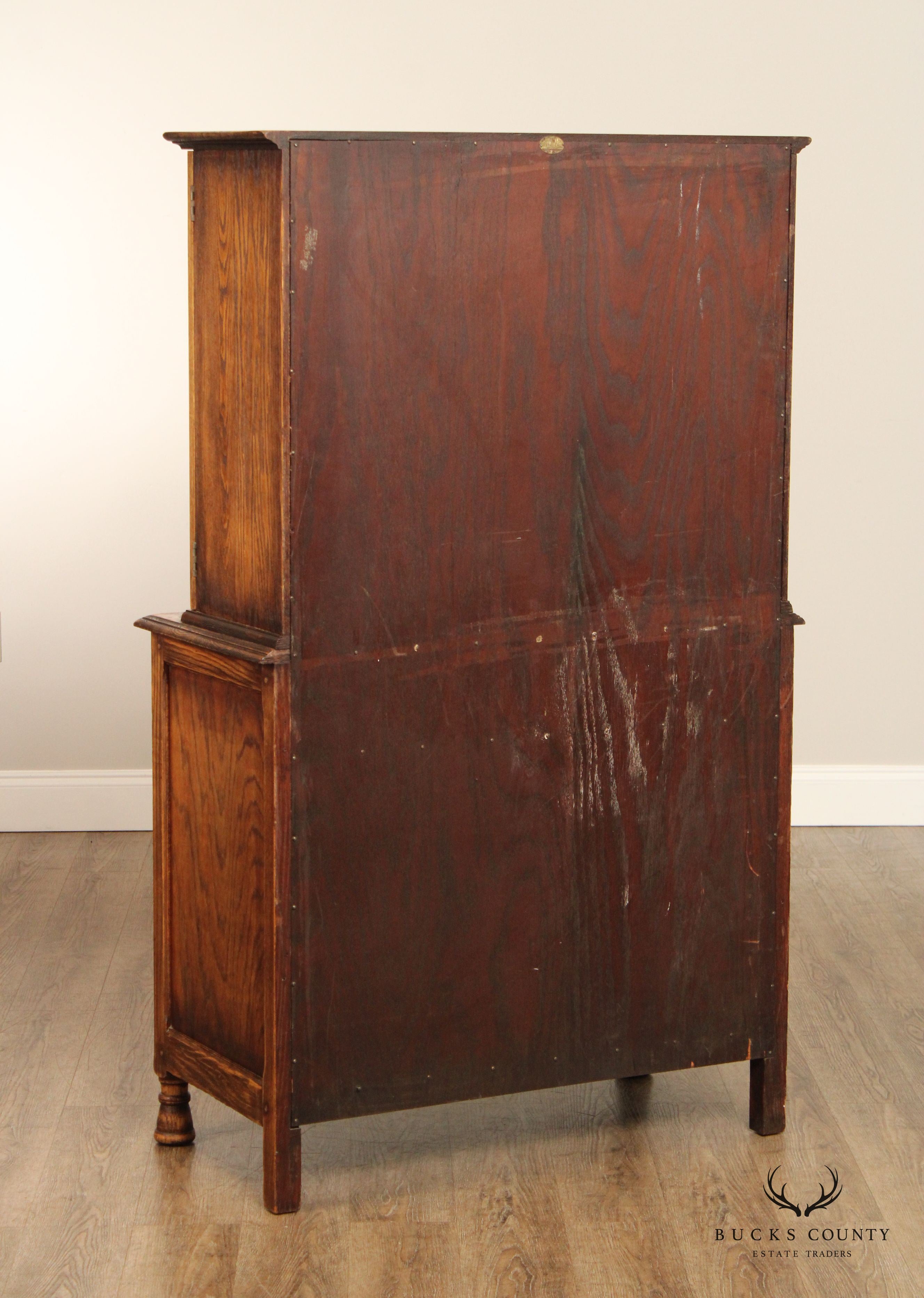 Jamestown Lounge Co. Feudal Oak Storage Cupboard Hutch