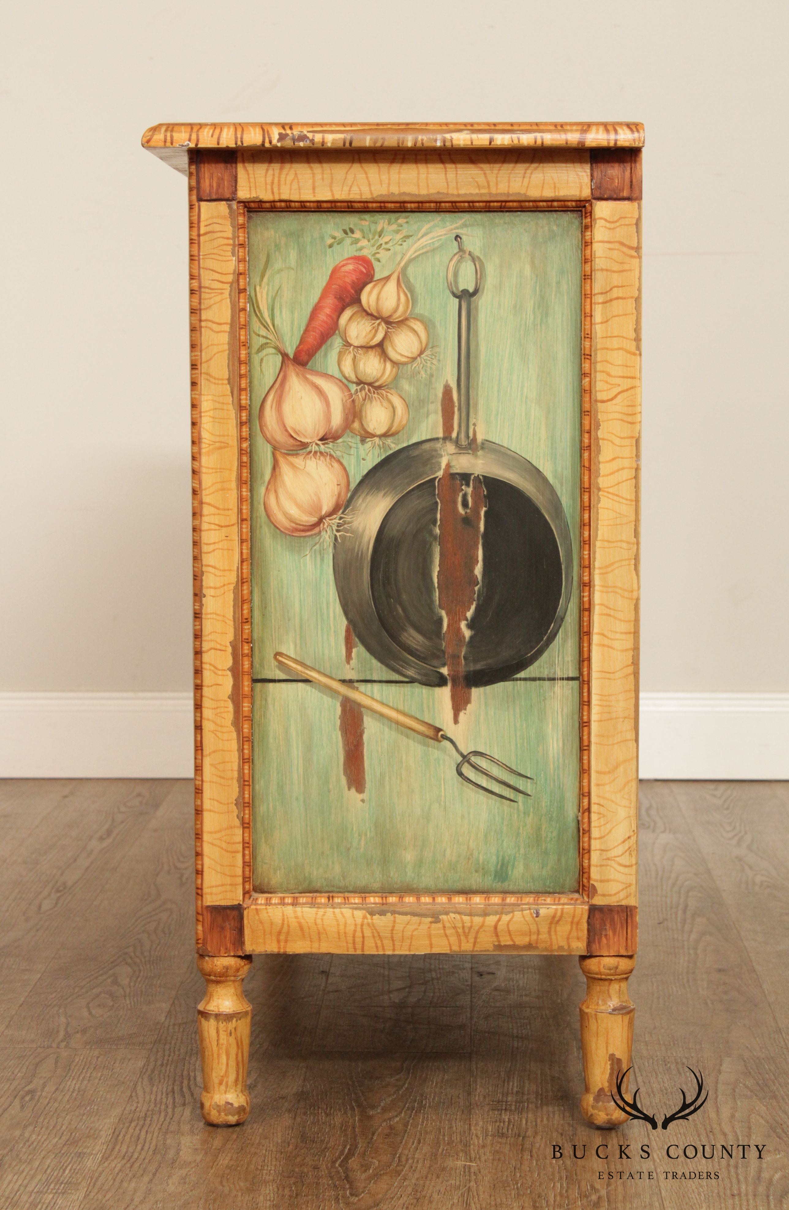 Country Style Hand Painted Cupboard