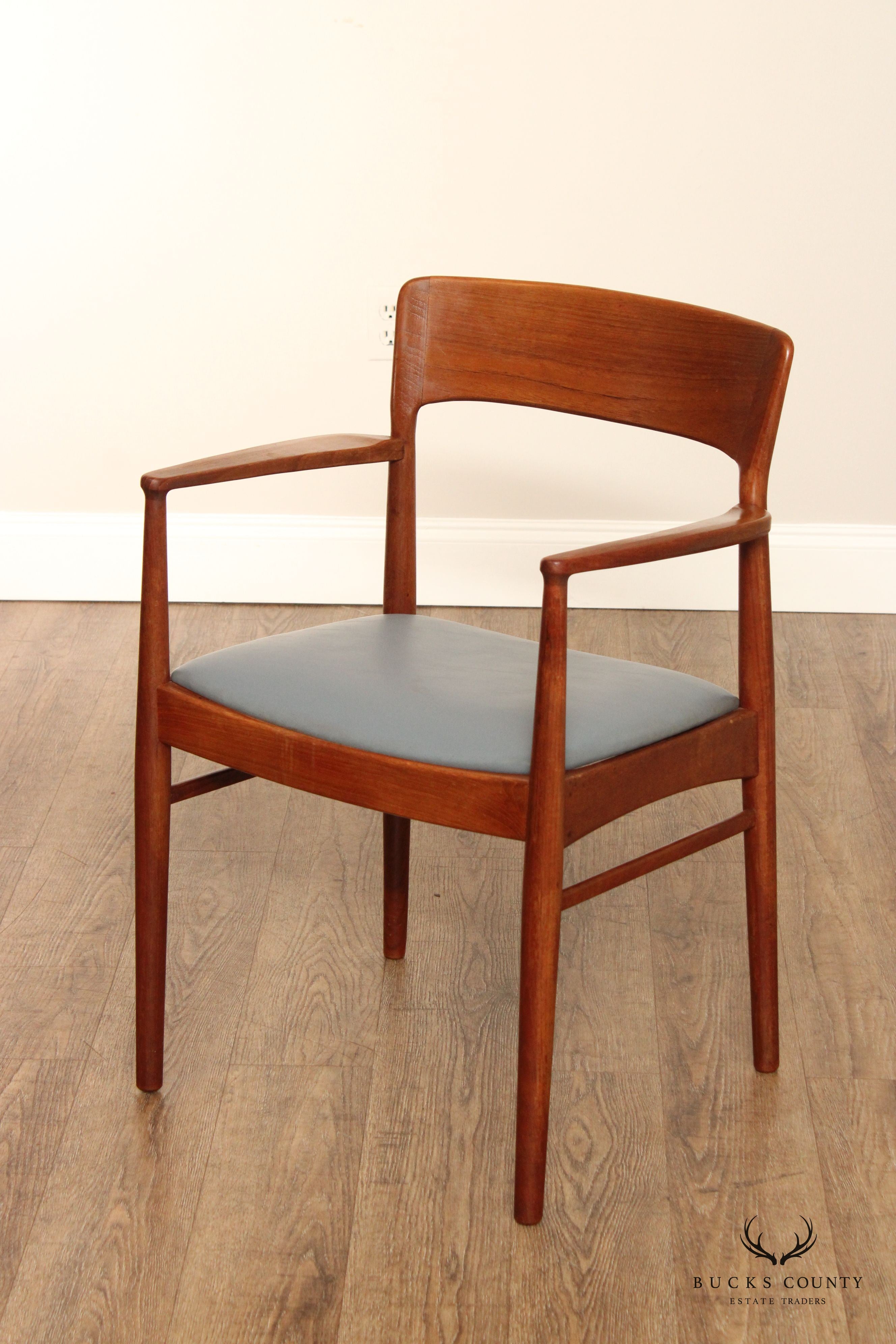 K.S. Møbler Danish Modern Set of Four Teak Dining Chairs