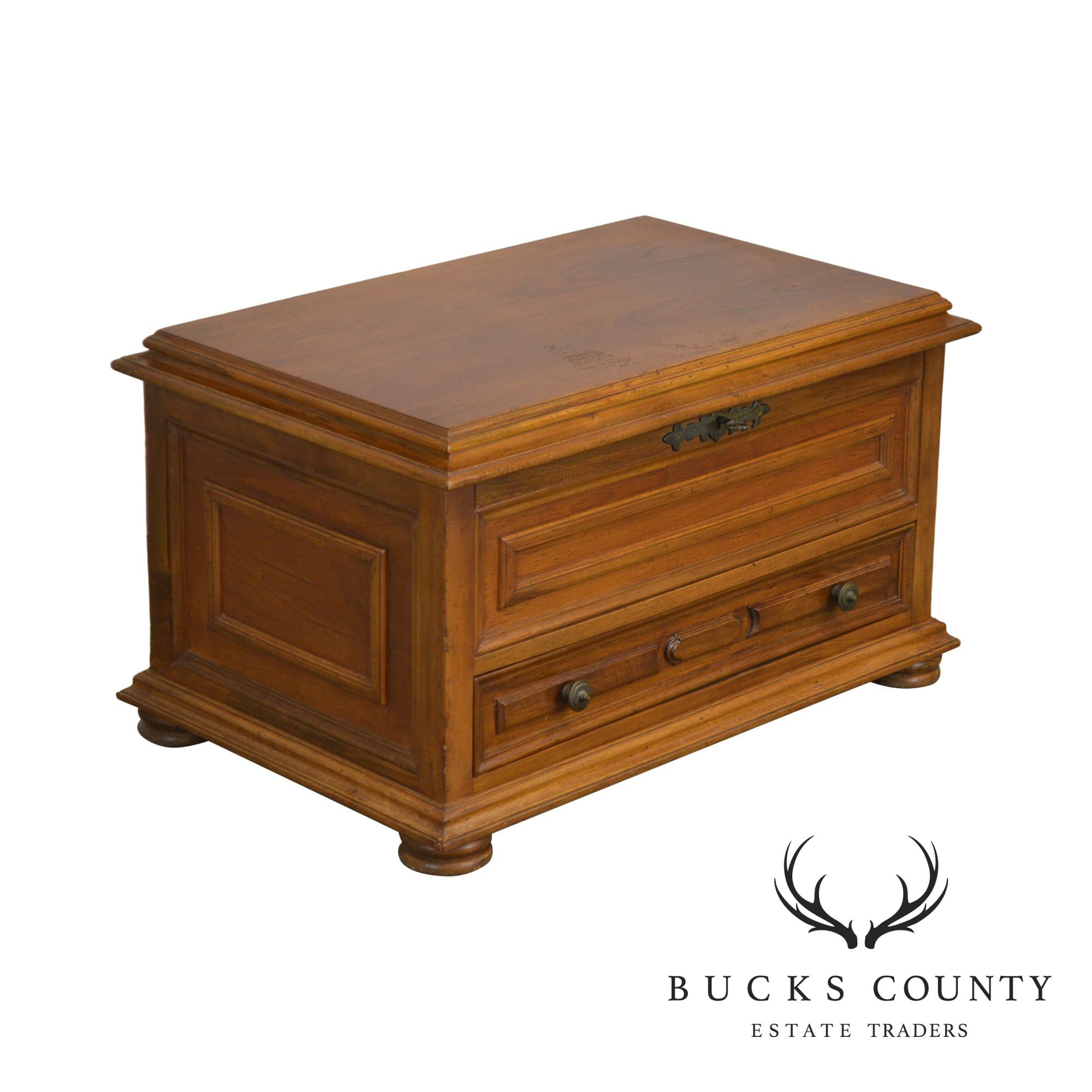 Italian Walnut Silverware Chest Made in Italy for Bloomingdales