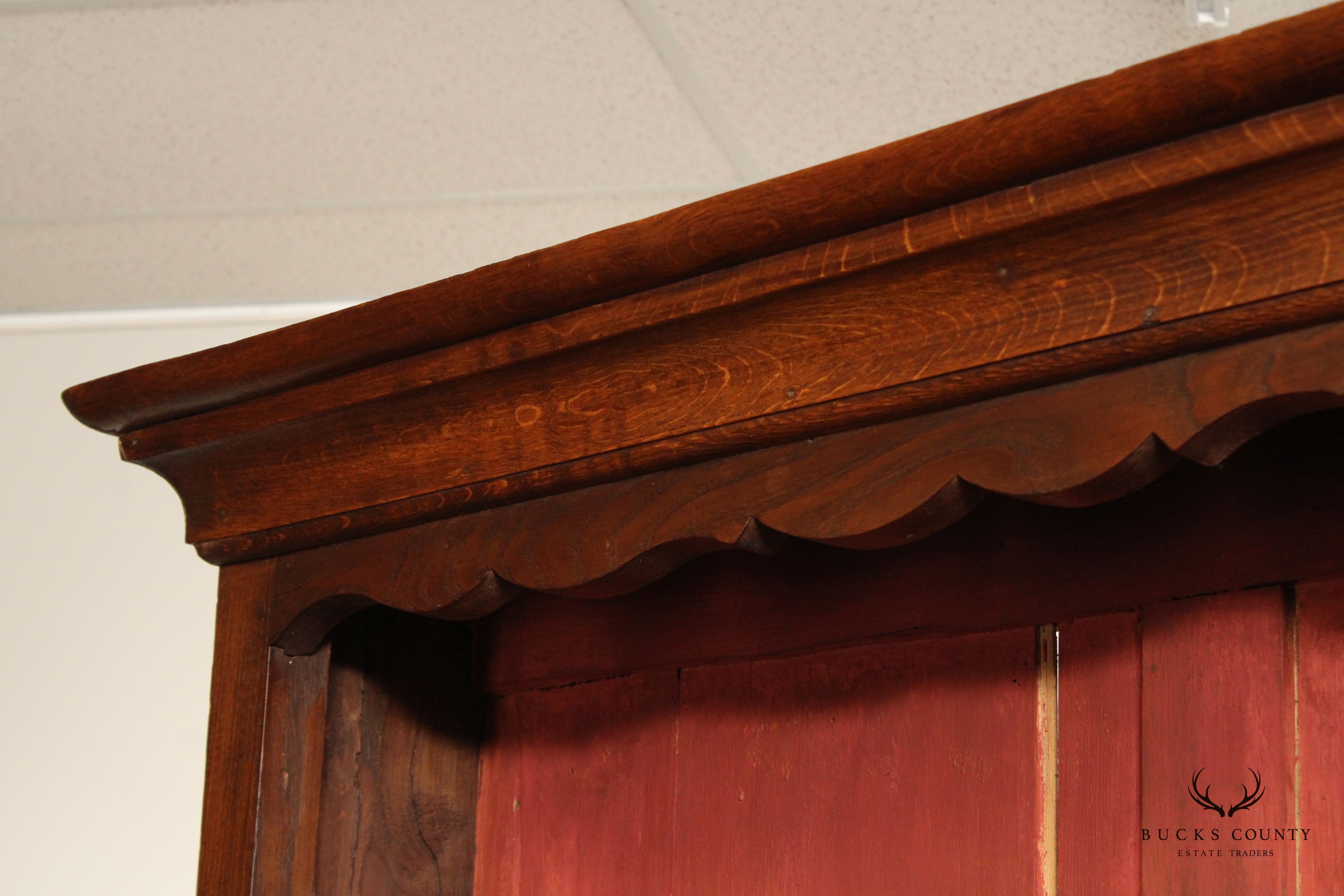 Antique French Country Vaisselier Tall Plate Rack