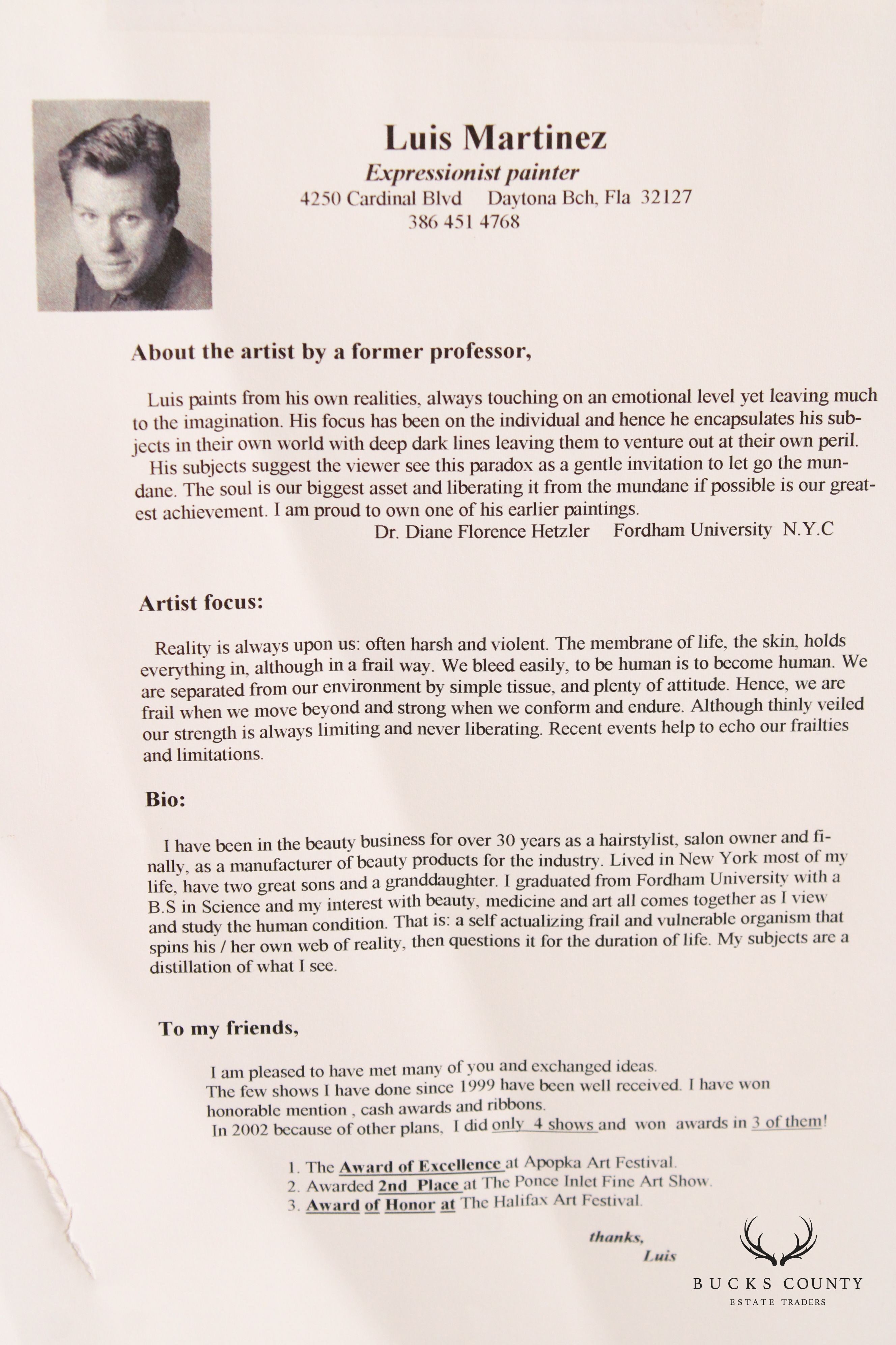 Luis Martinez Contemporary Abstract Framed Print