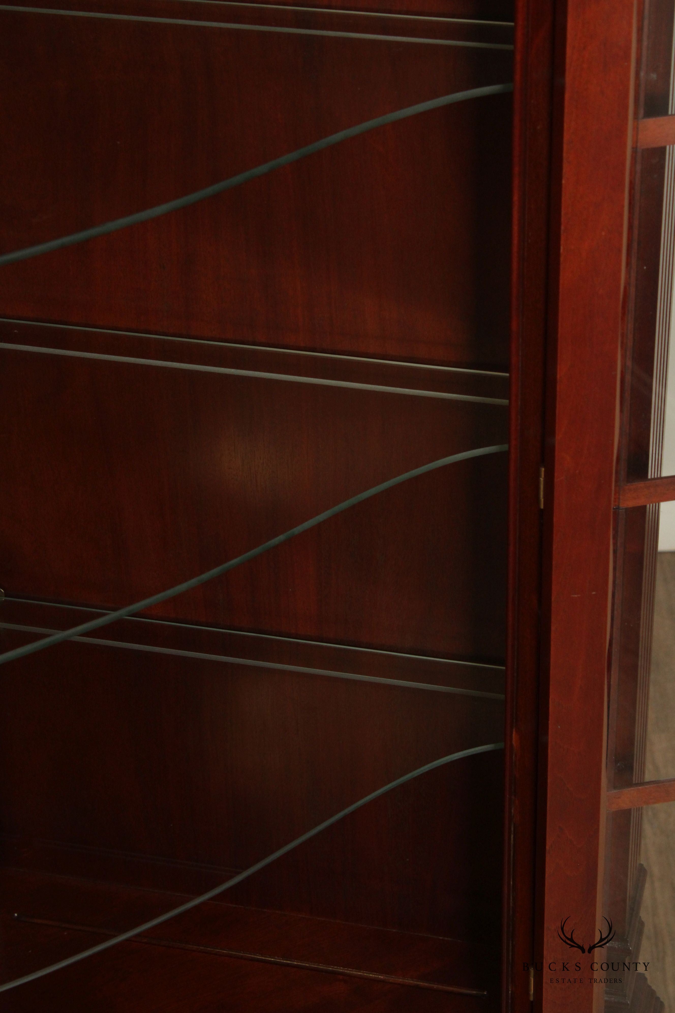 Councill Chippendale Style Mahogany Corner Cabinet