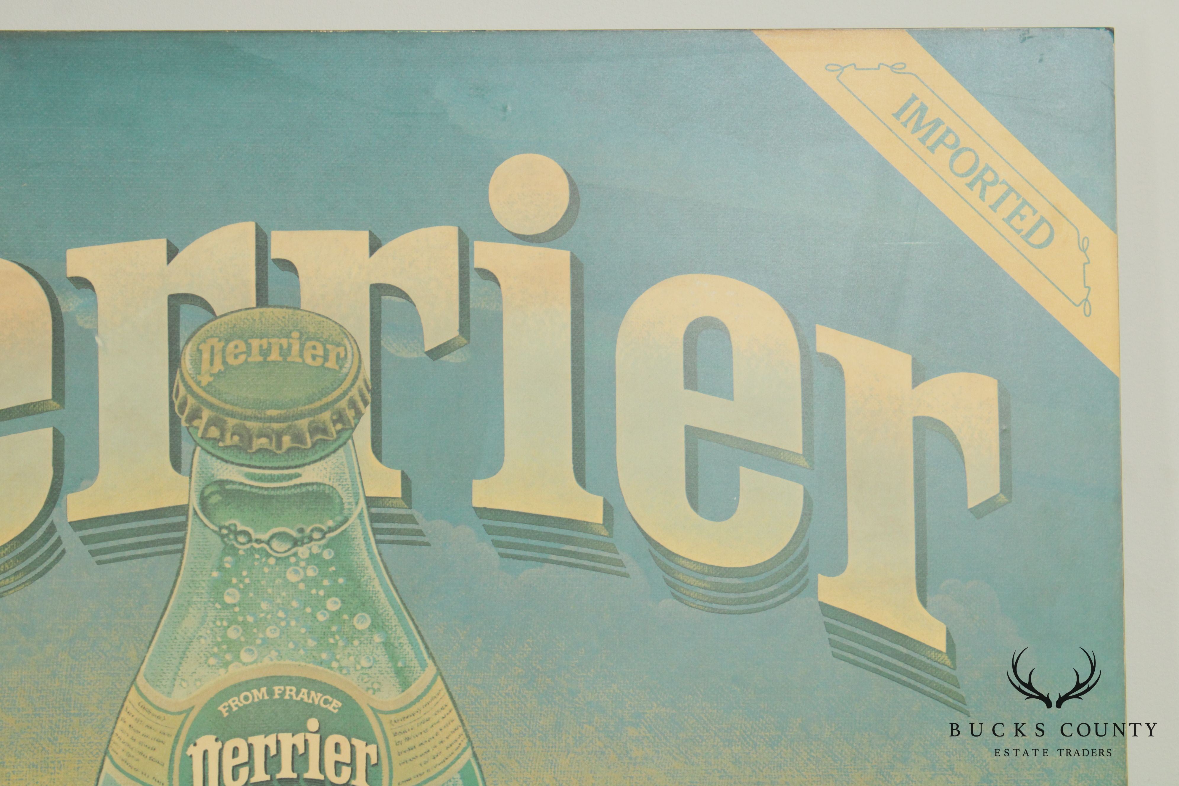 Perrier Large Vintage Decorative Advertising Wall Panel