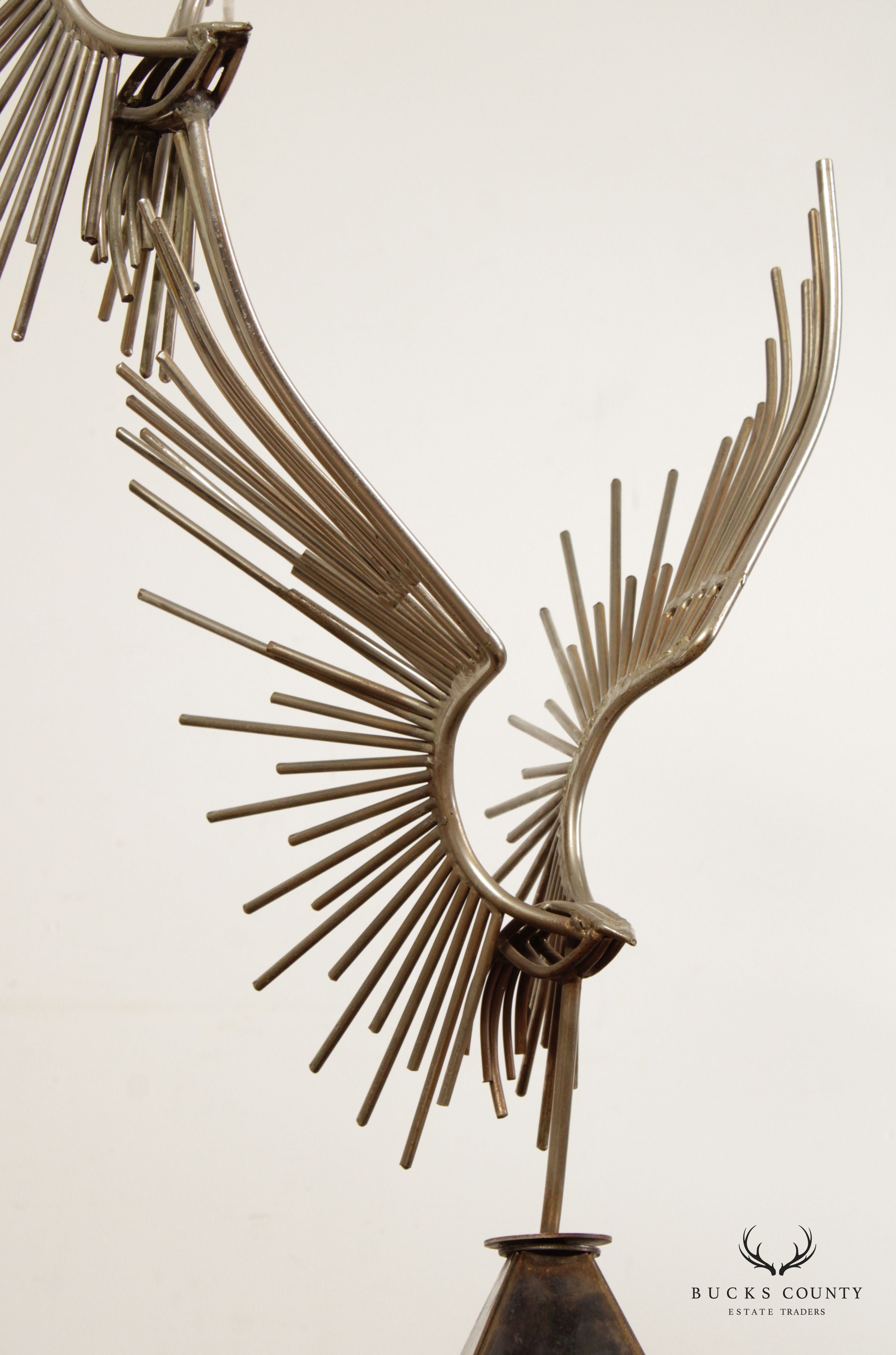 Curtis Jere Modern 'Birds in Flight' Metal Sculpture