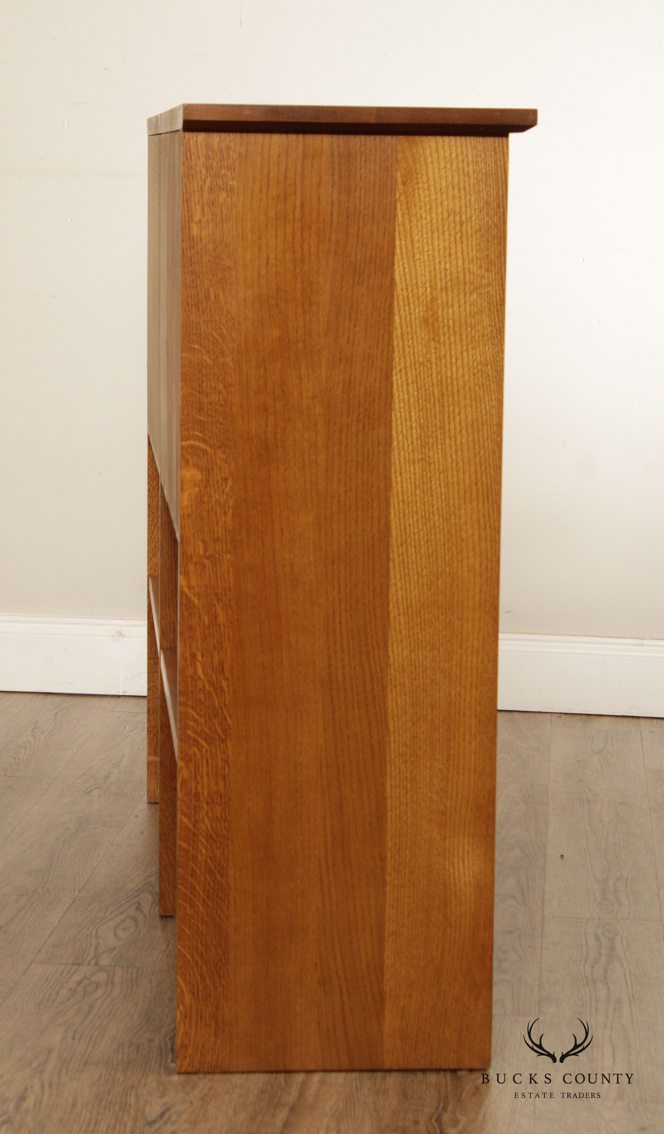 Stickley Mission Collection Oak Bookcase Hutch Top