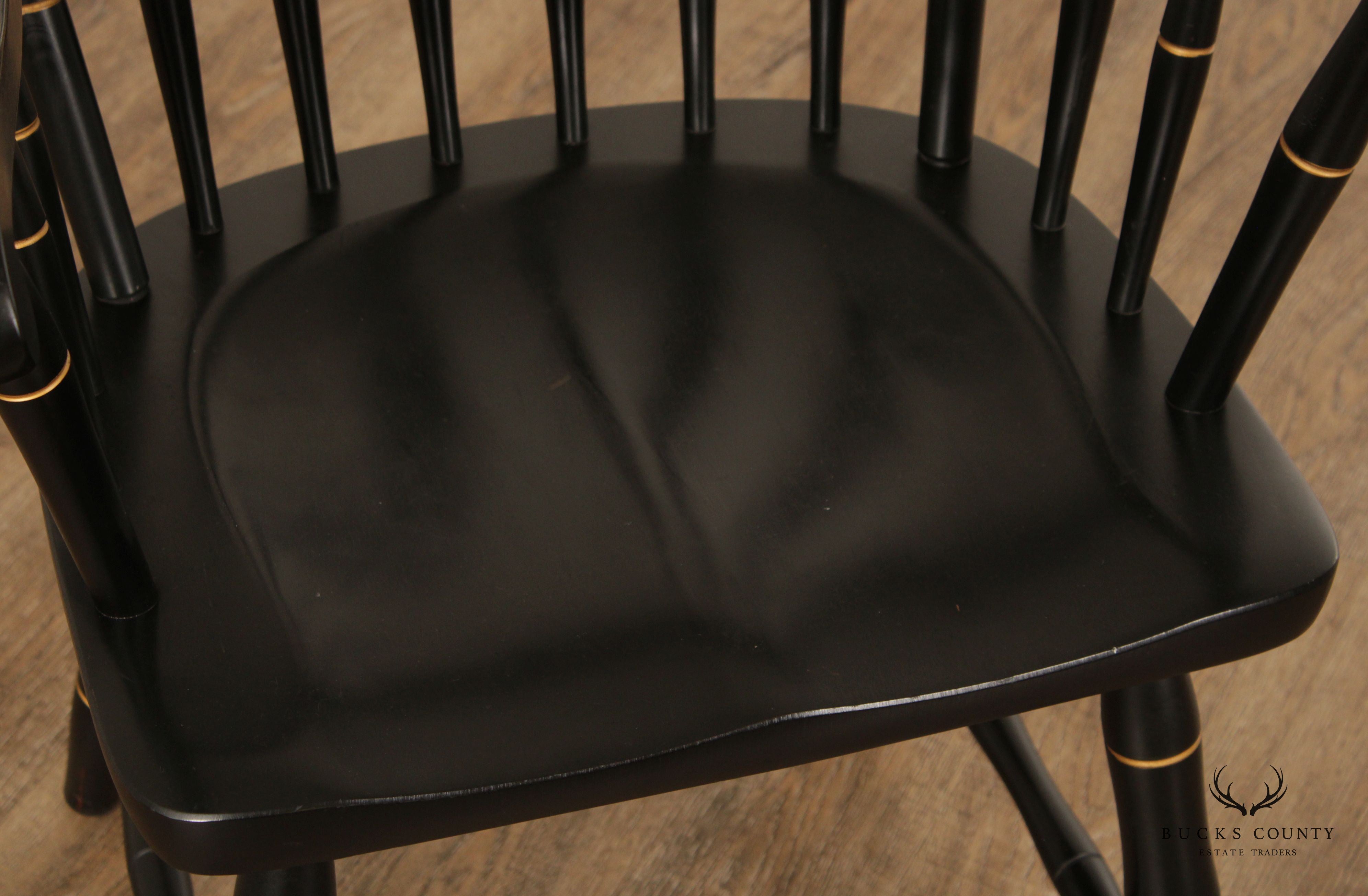 Moravian Seminary For Girls Black Painted Windsor Armchair