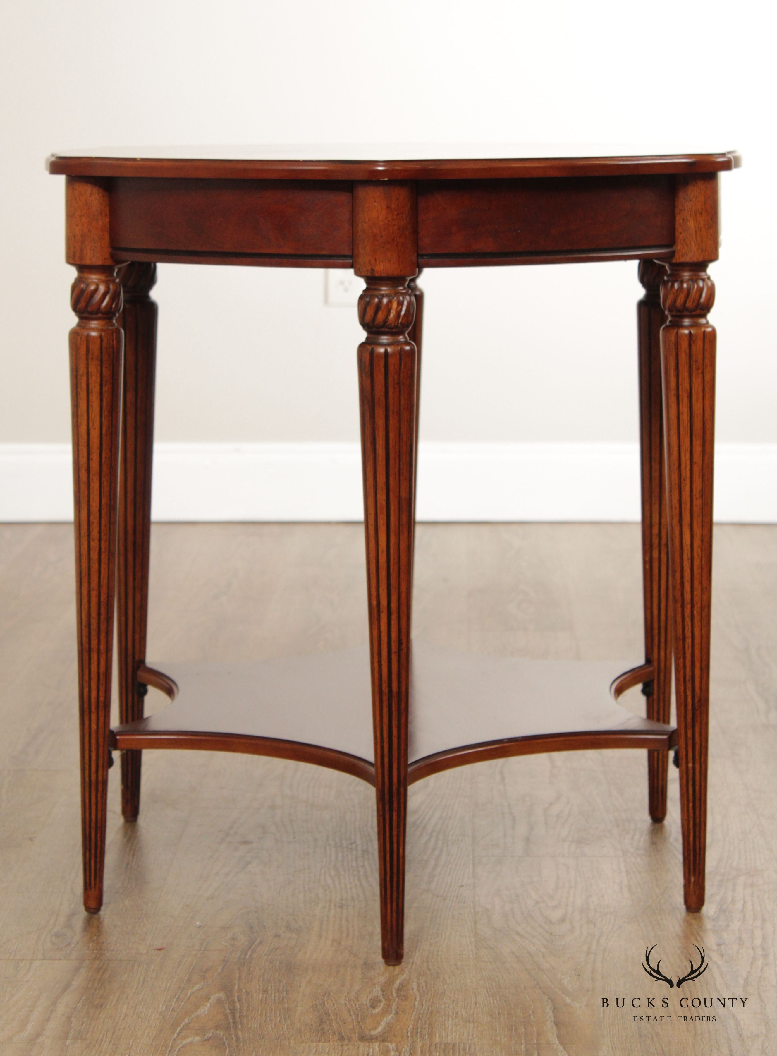 Butler 'Bainbridge' Inlaid Two-Tier Side Table