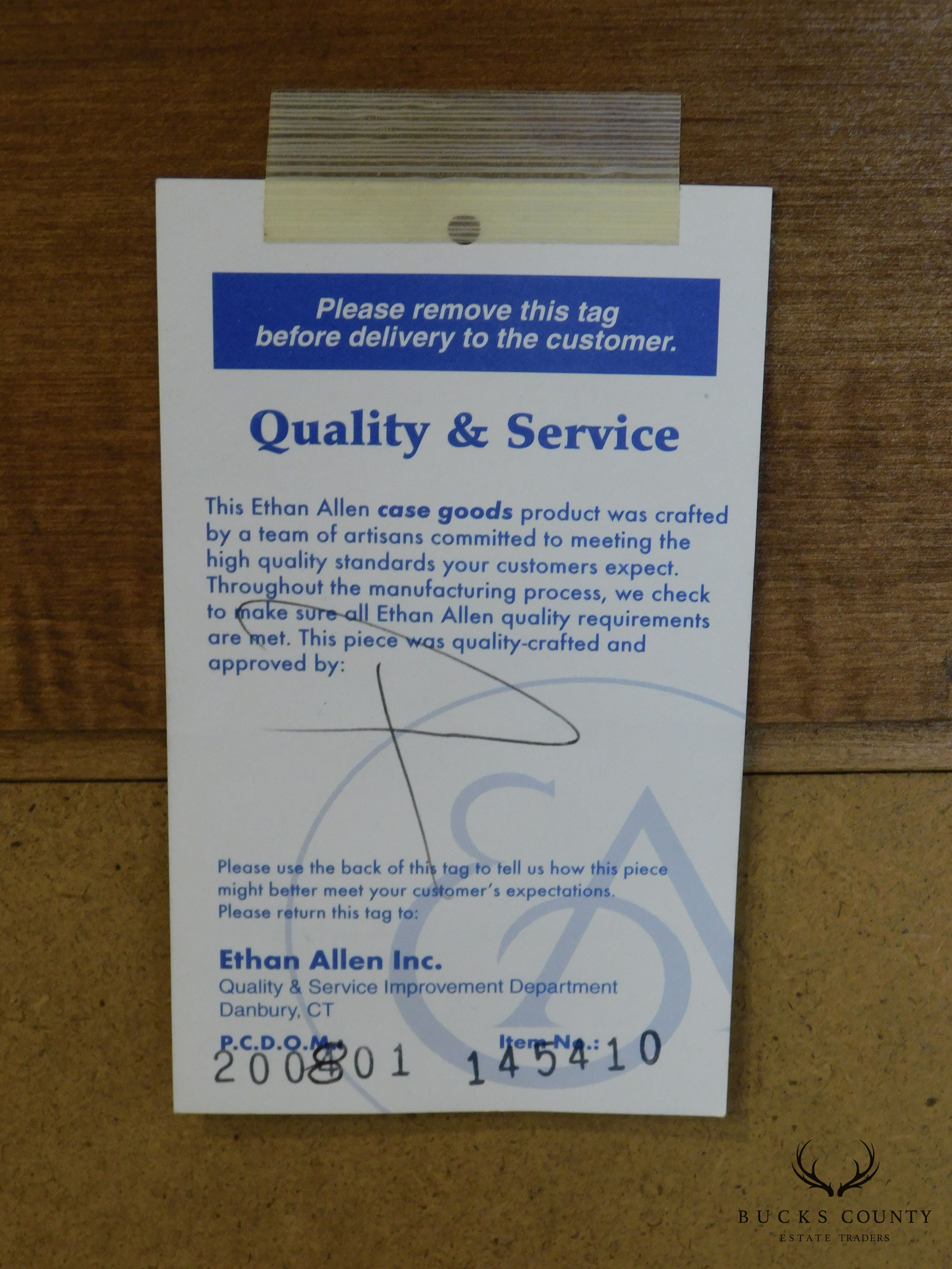 Ethan Allen Country Colors Beveled Mirror