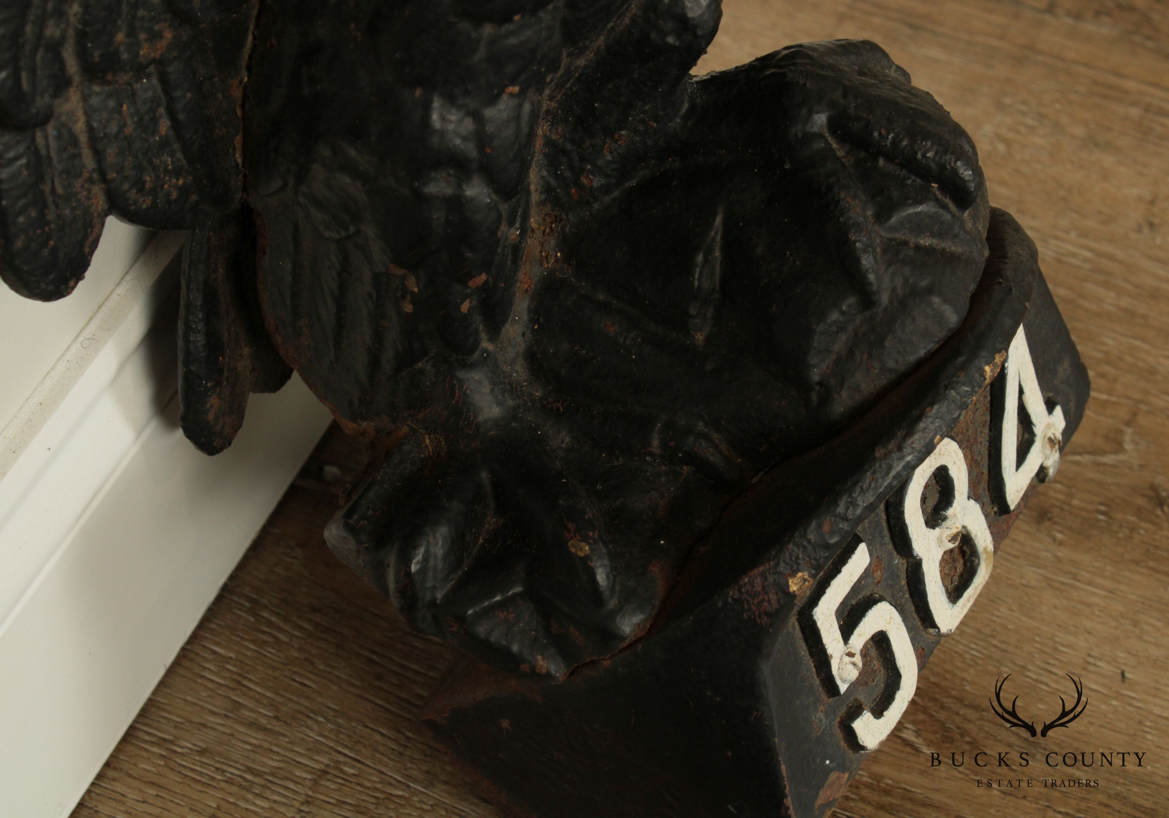Antique Cast Iron Pilot House Winged Eagle