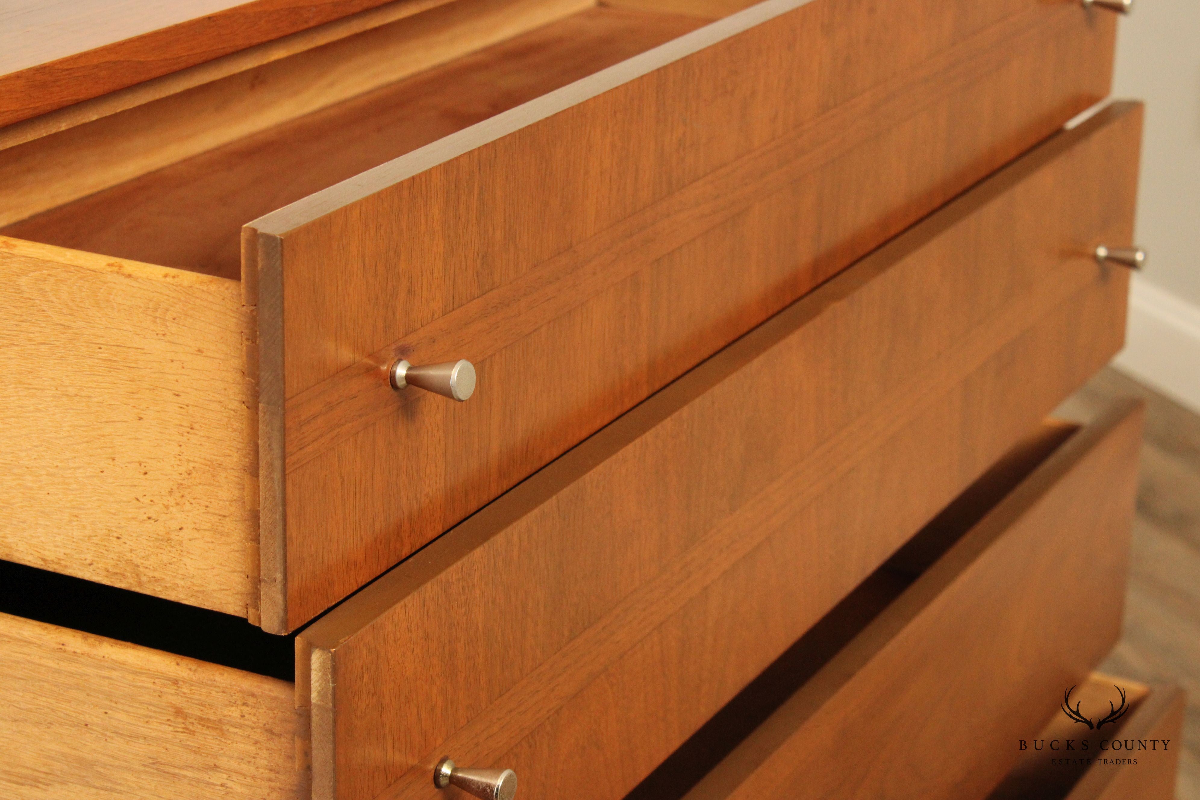 Mid Century Modern Walnut Highboy Chest of Drawers