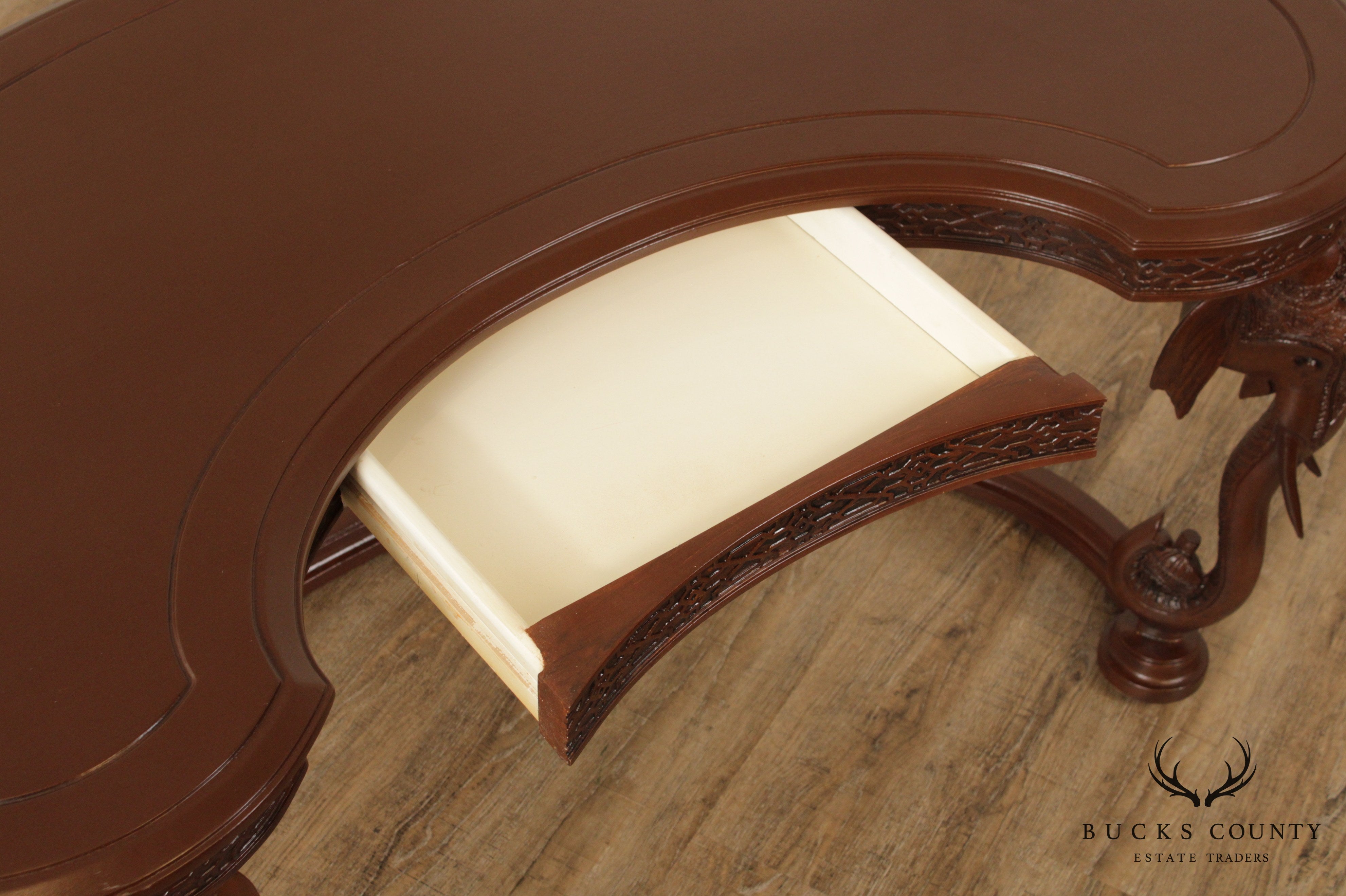 Gampel Stoll Hollywood Regency Style Elephant Desk