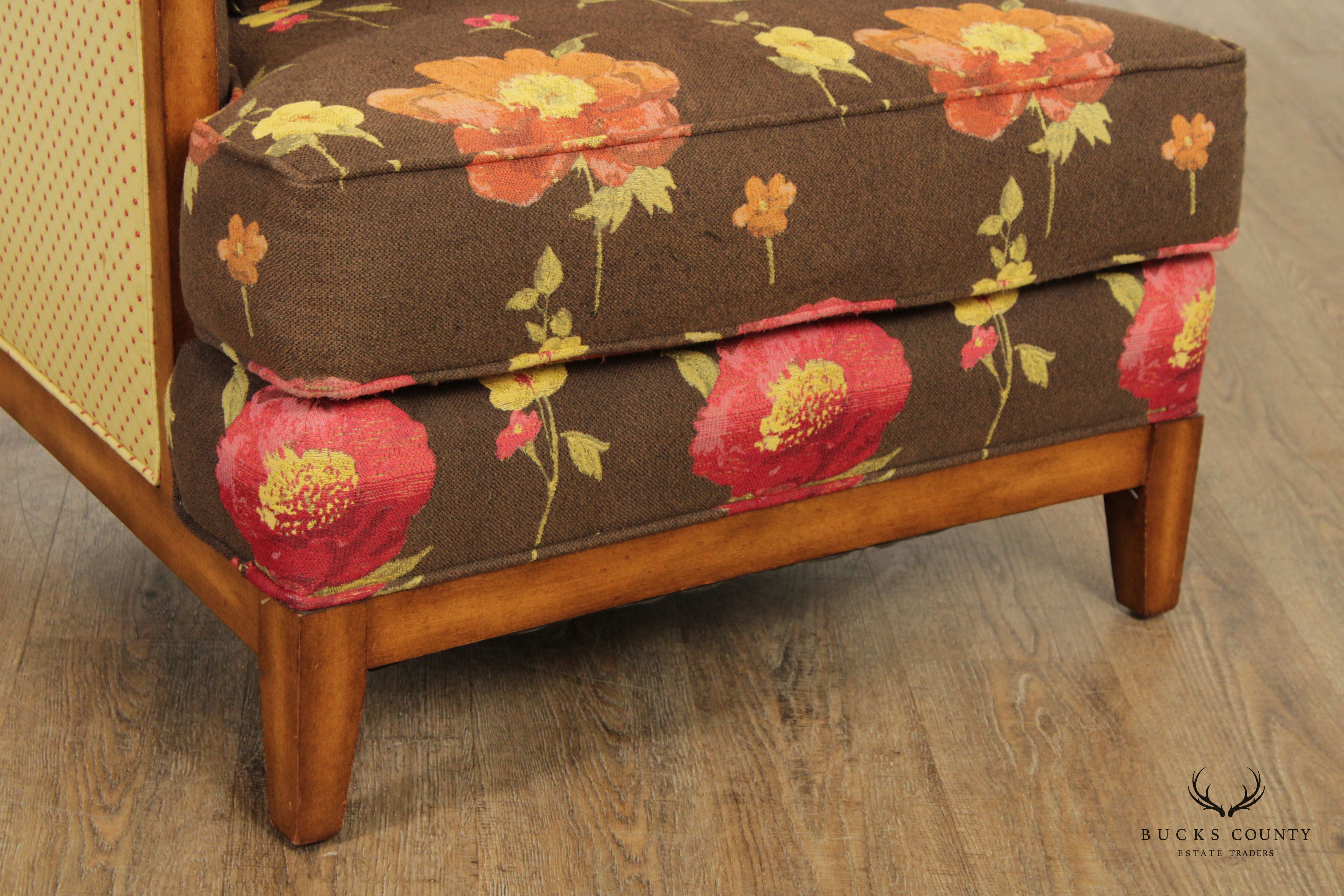 Wesley Hall Pair of Custom Upholstered Lounge Chairs