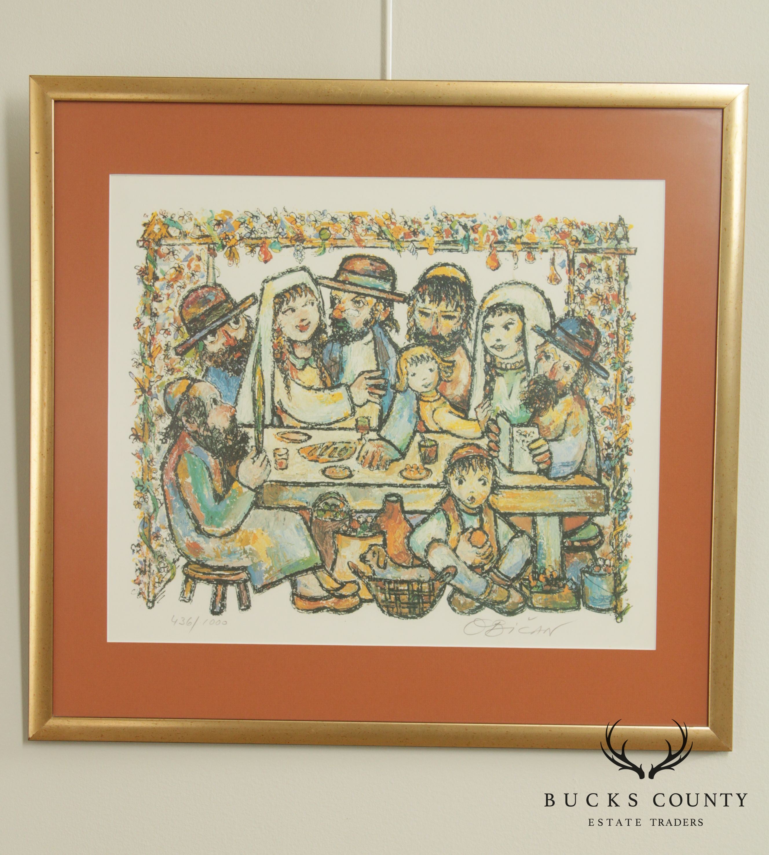 Jovan Obican Framed Lithograph Art Print