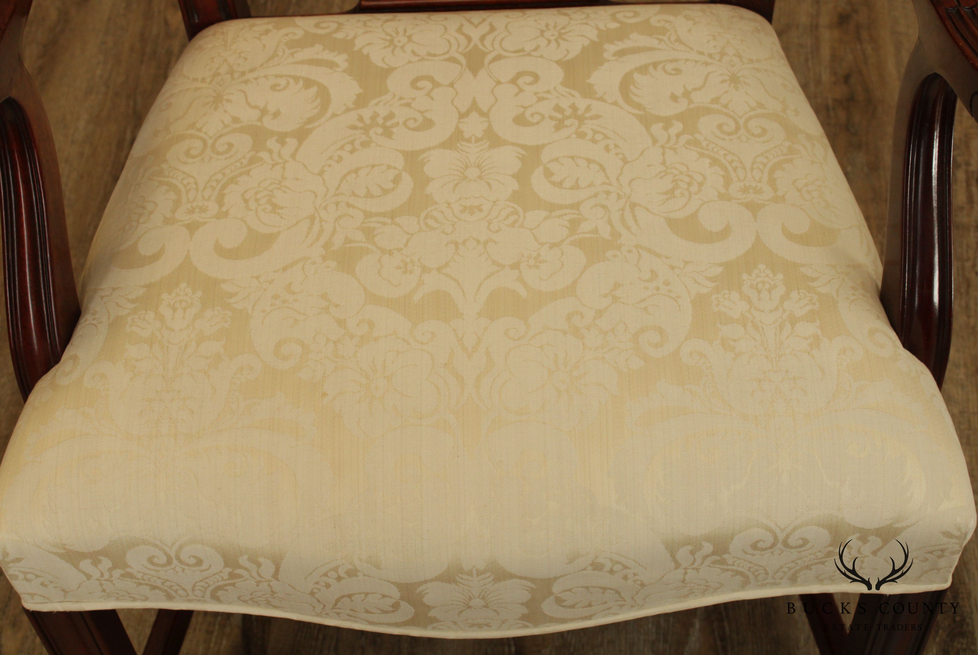 Kindel Chippendale Style Mahogany Armchair (A)