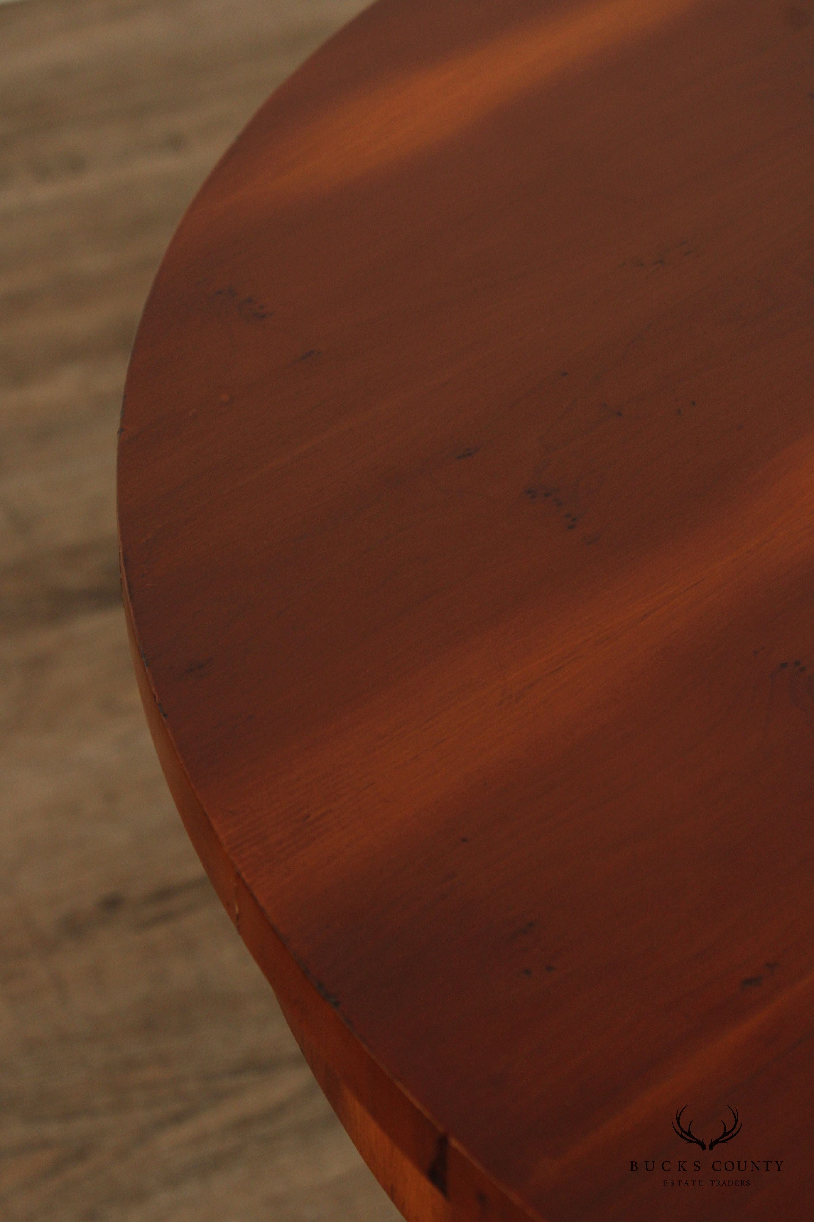 Alfonso Marina Empire Style Round Accent or Center Table