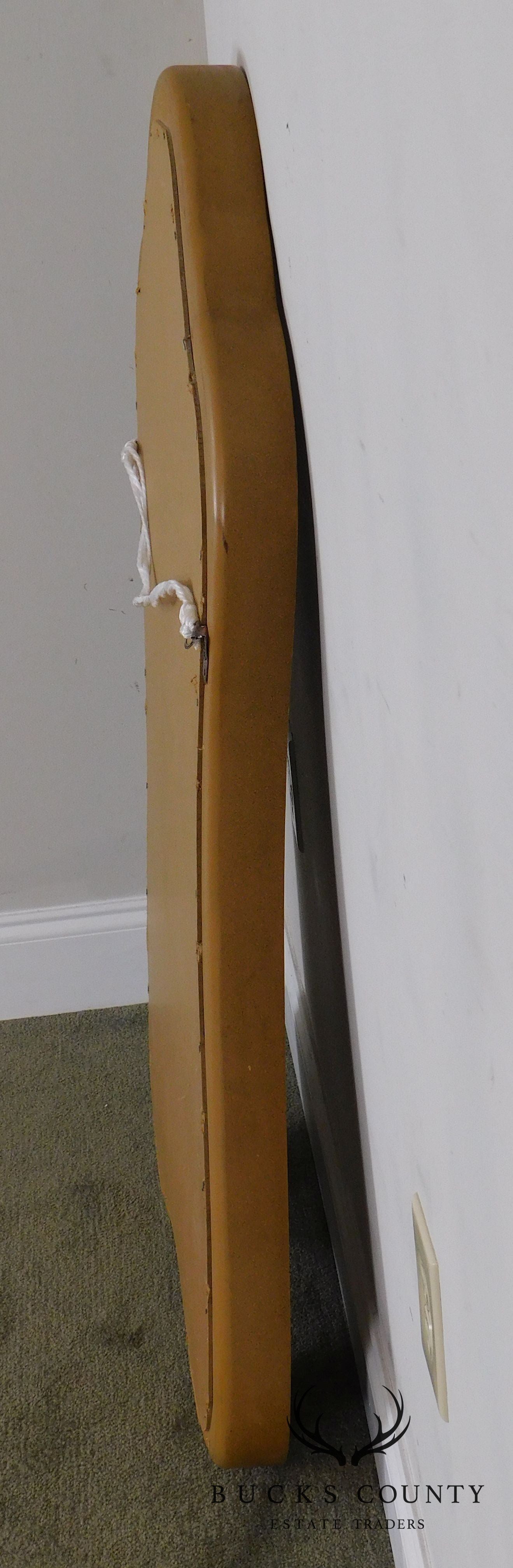 Provincial Style Scalloped Wood Frame Wall Mirror