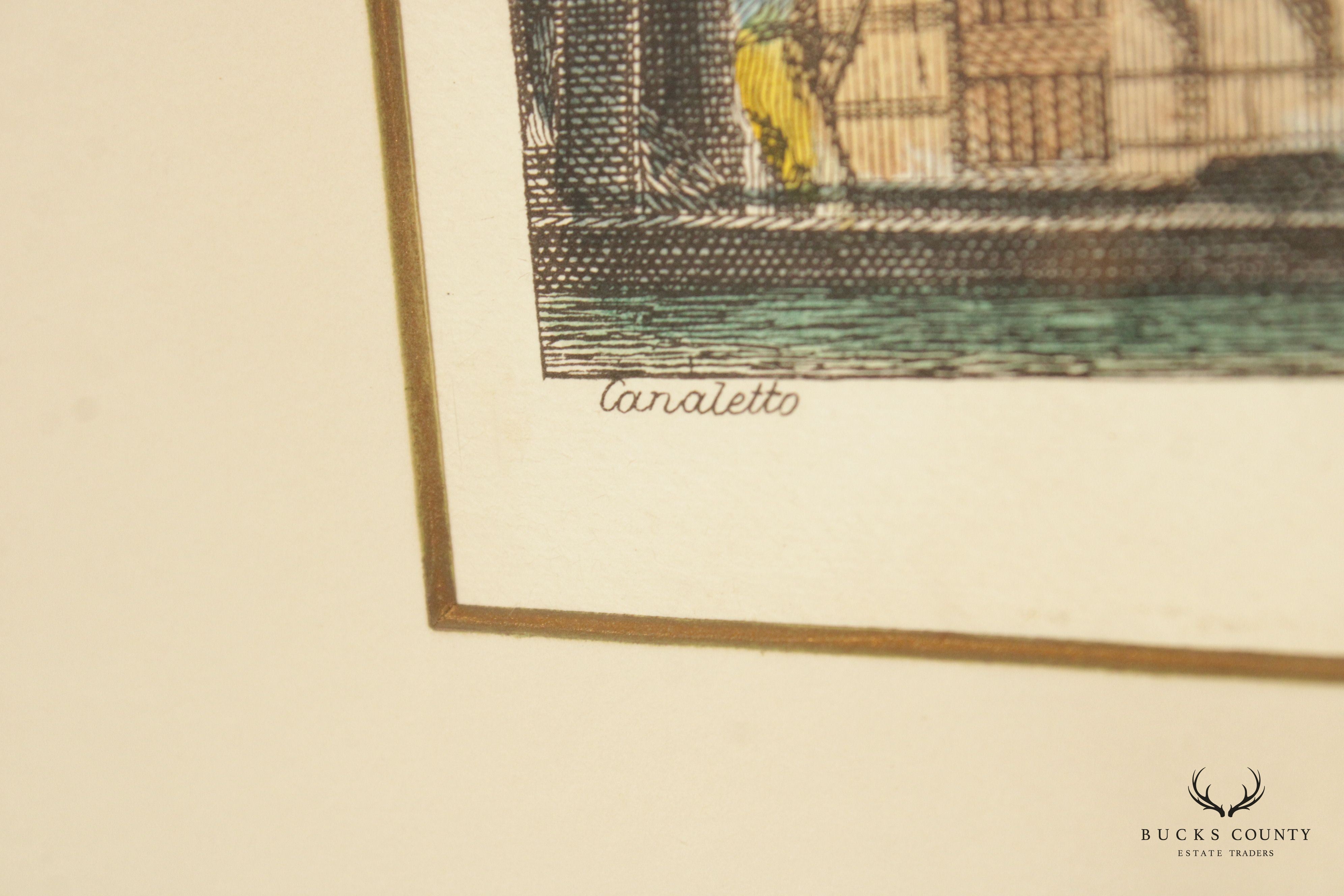 Italian Venetian 'View of Campo Dei Santi Apostoli' Art Print, After Canaletto