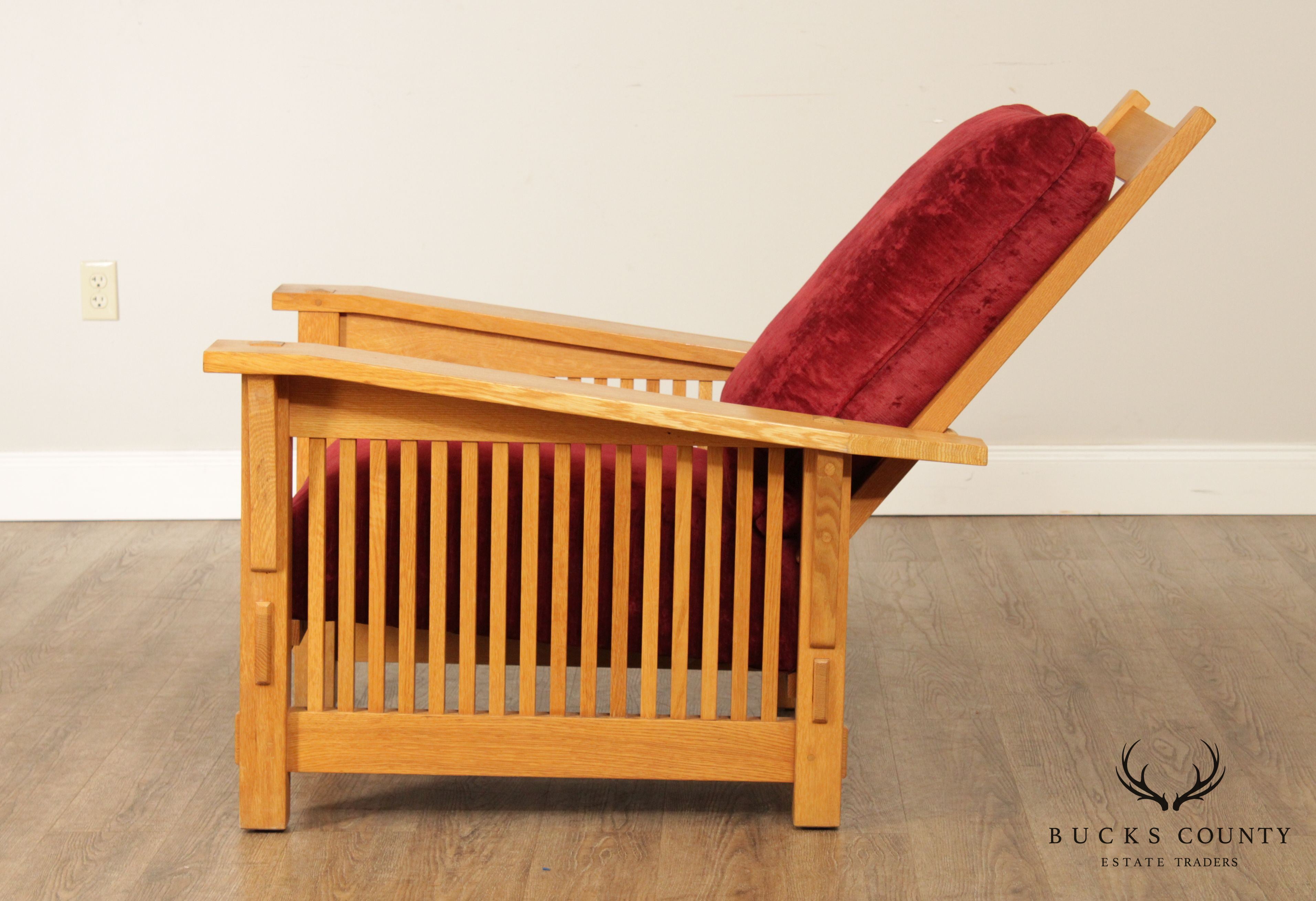 Stickley Mission Collection Natural Oak Morris Chair