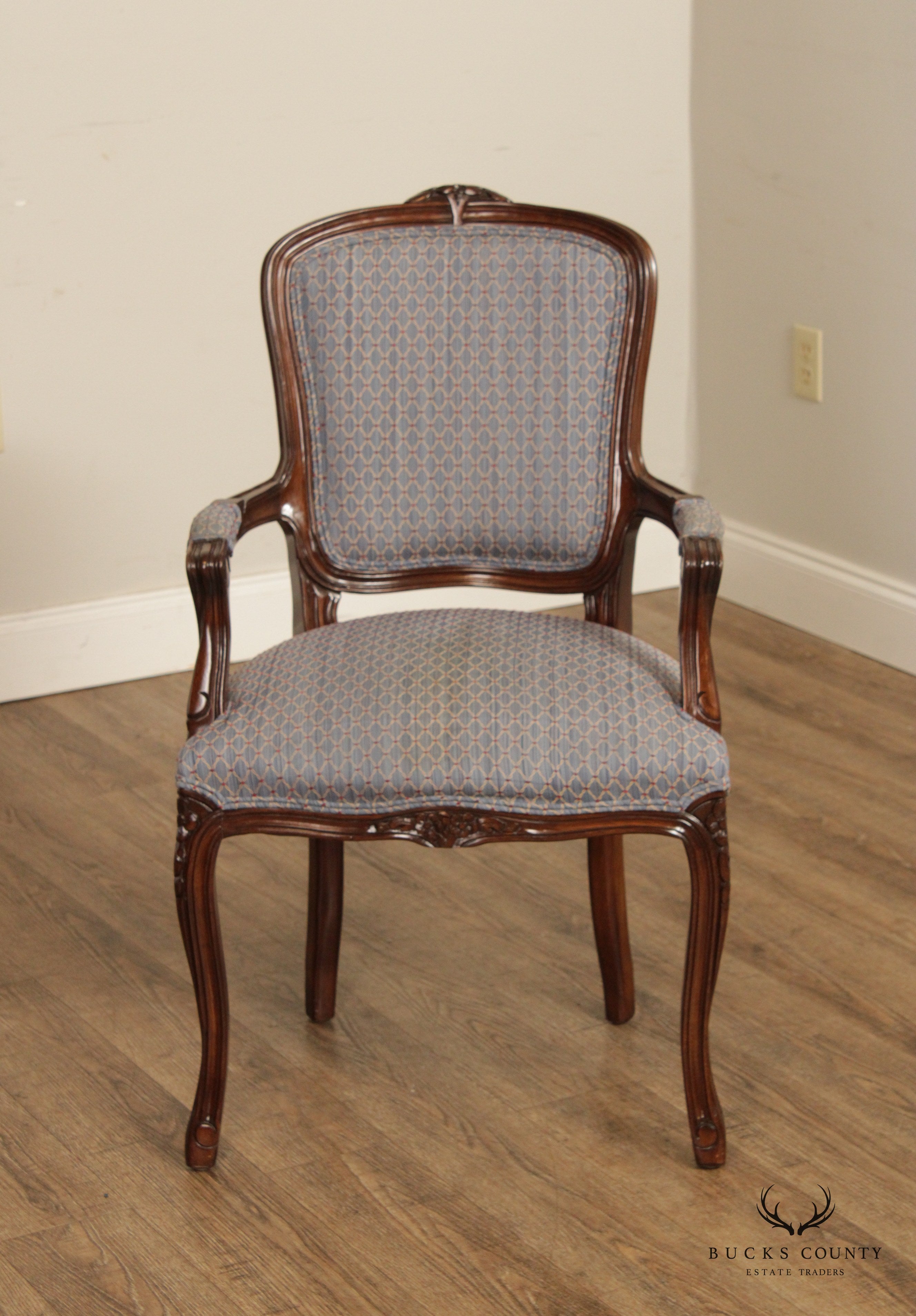 French Louis XV Style Fauteuil Armchair