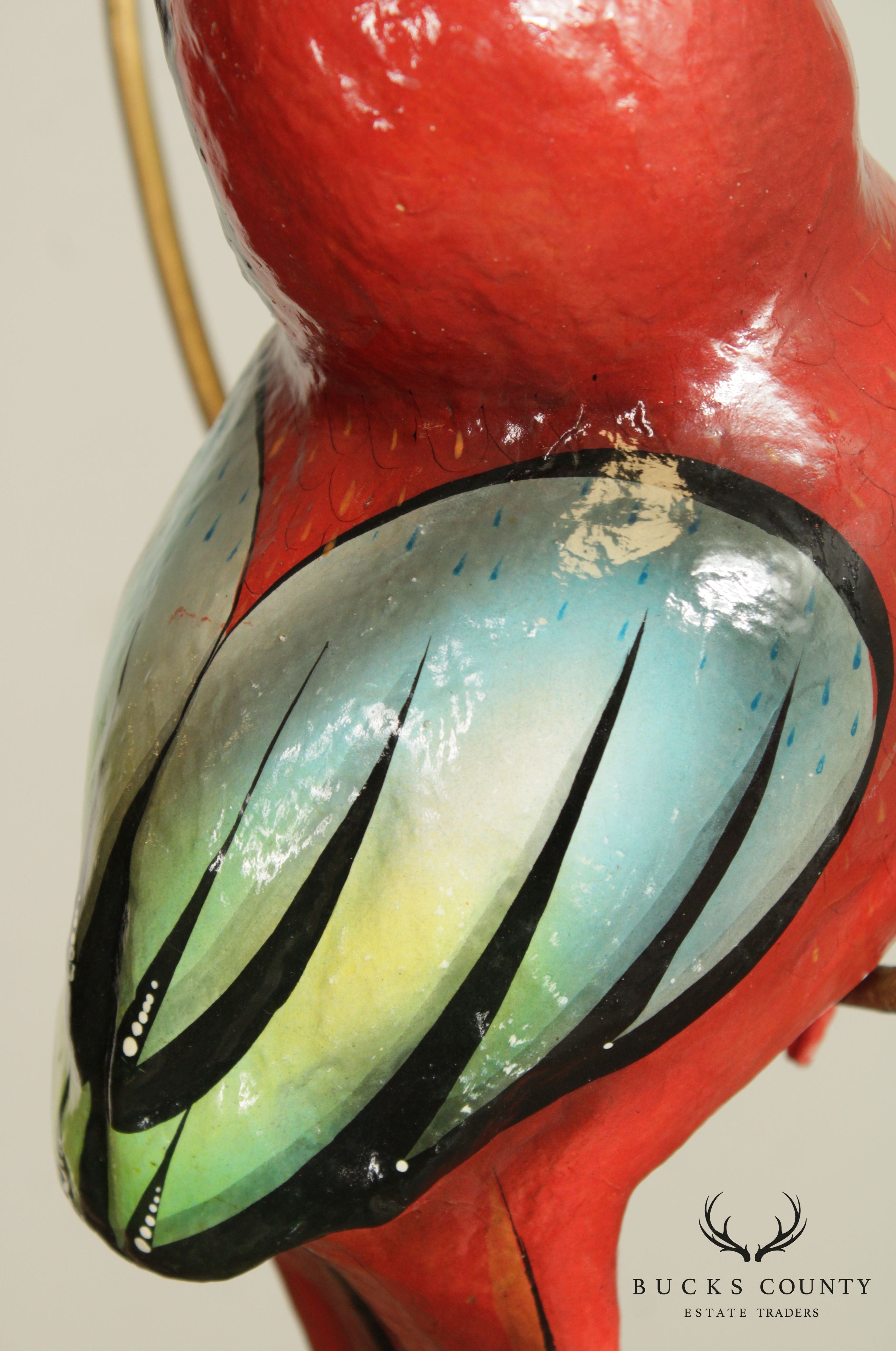 Tonala Mexico Folk Art Hanging Bird Sculpture