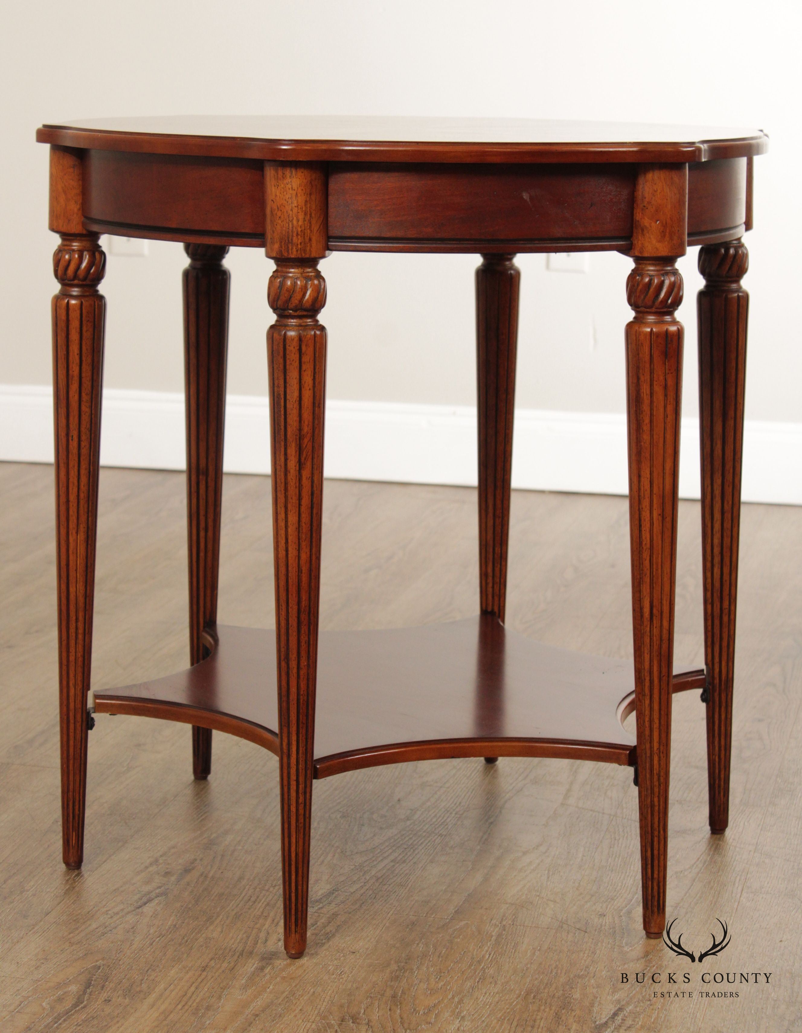 Butler 'Bainbridge' Inlaid Two-Tier Side Table