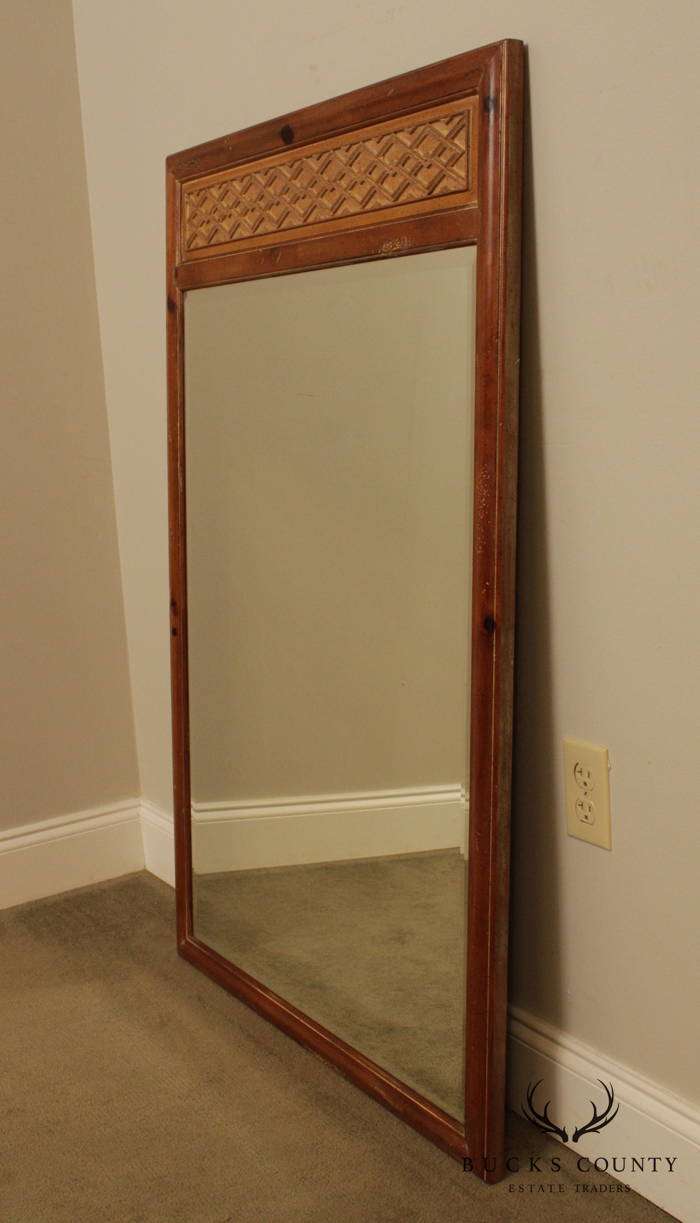 Henredon Vintage Pine Frame Mirror
