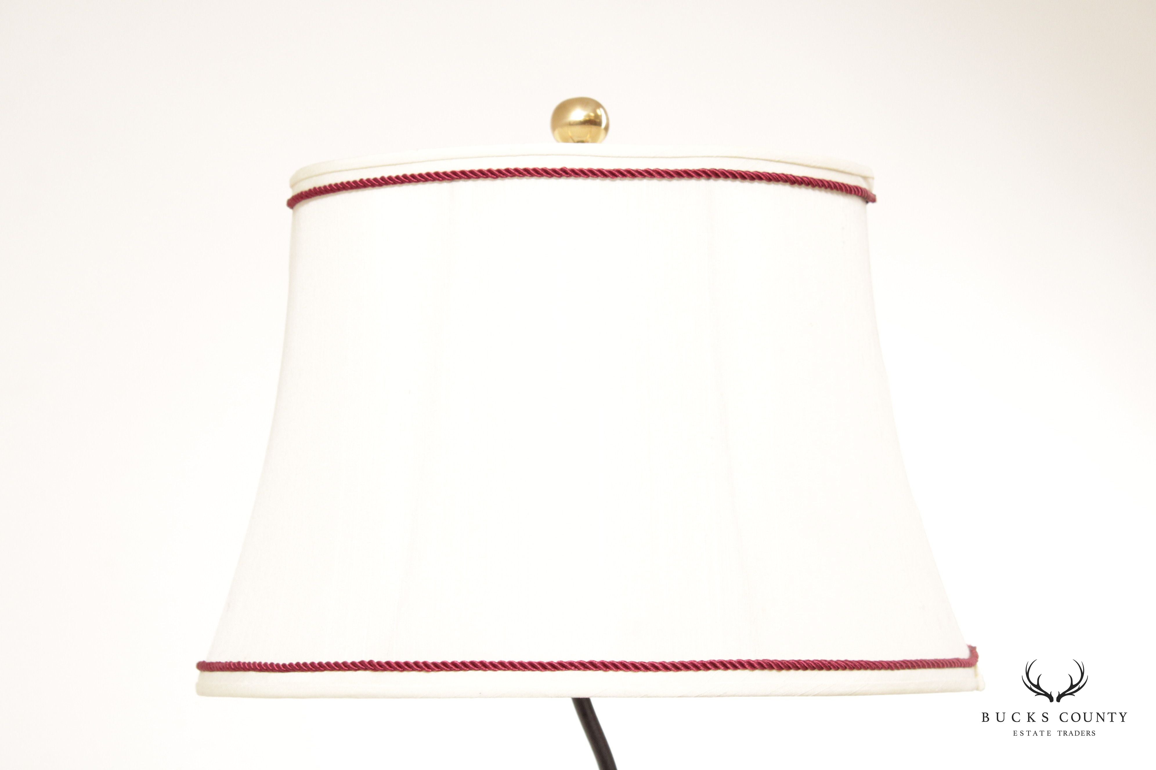 Frederick Cooper Pair of Bronze Greyhound Table Lamps